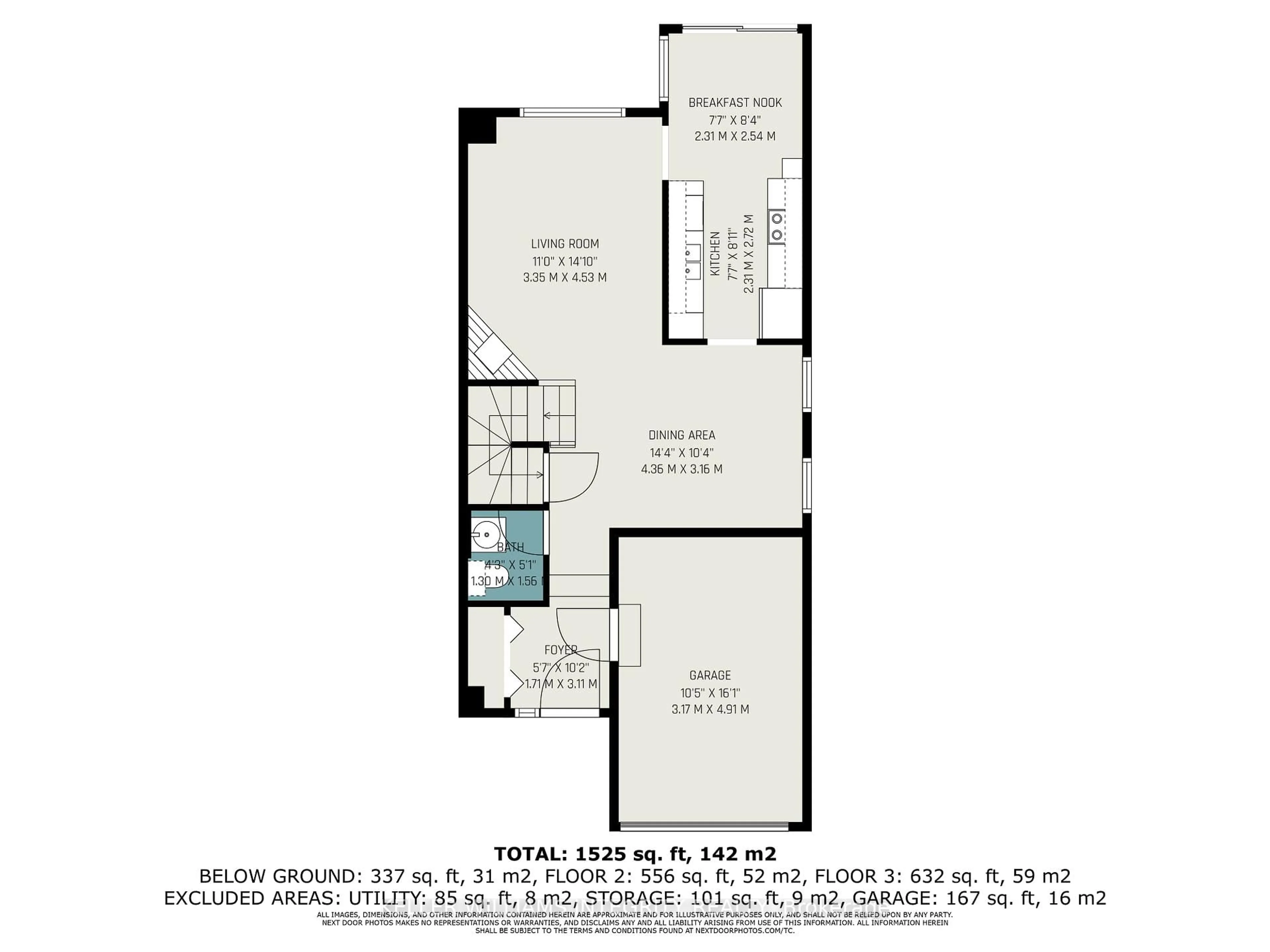 Floor plan for 274 stoneway Dr, Ottawa Ontario K2G 6B8