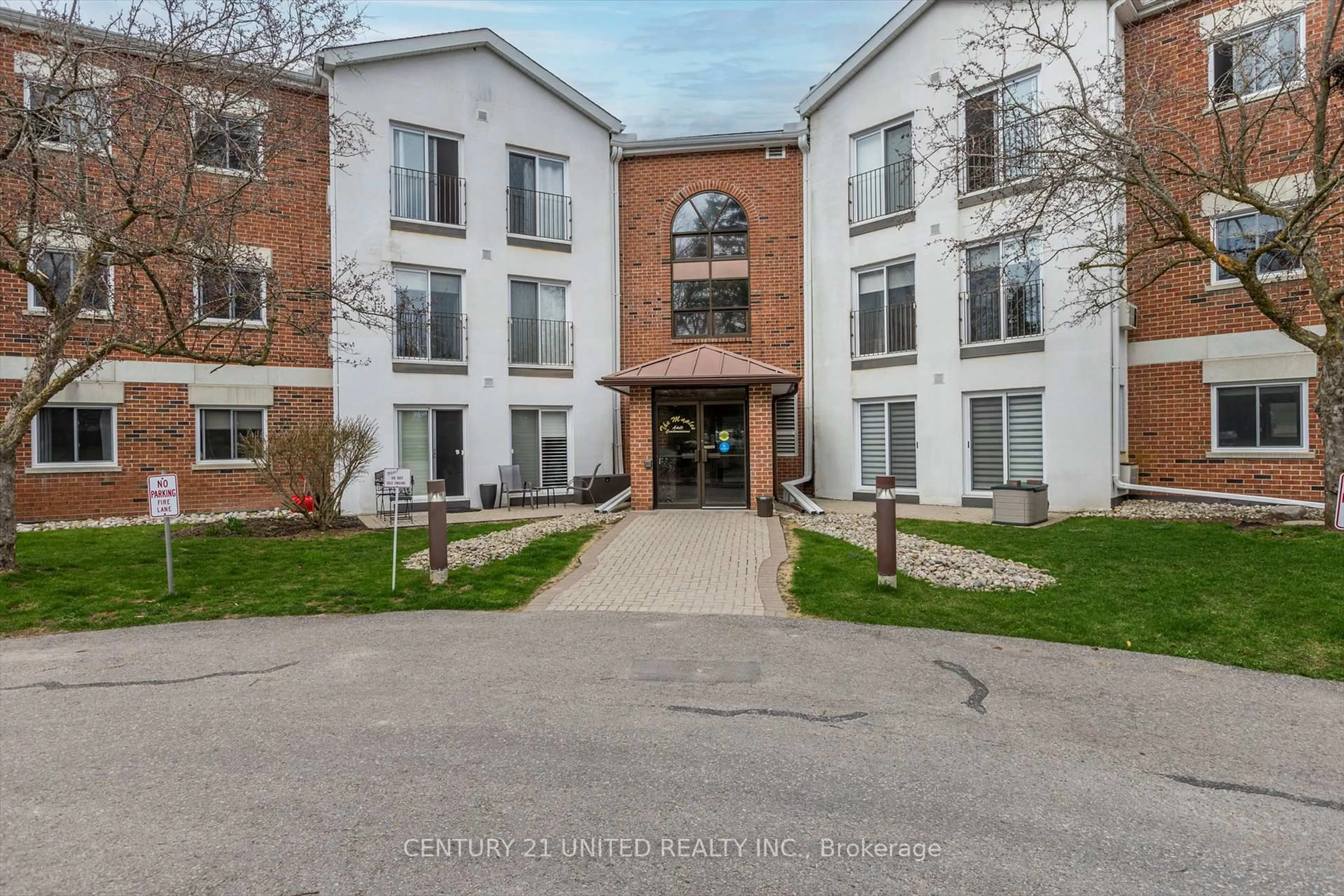 A pic from outside/outdoor area/front of a property/back of a property/a pic from drone, unknown for 1111 Water St #204, Peterborough North Ontario K9H 3P7