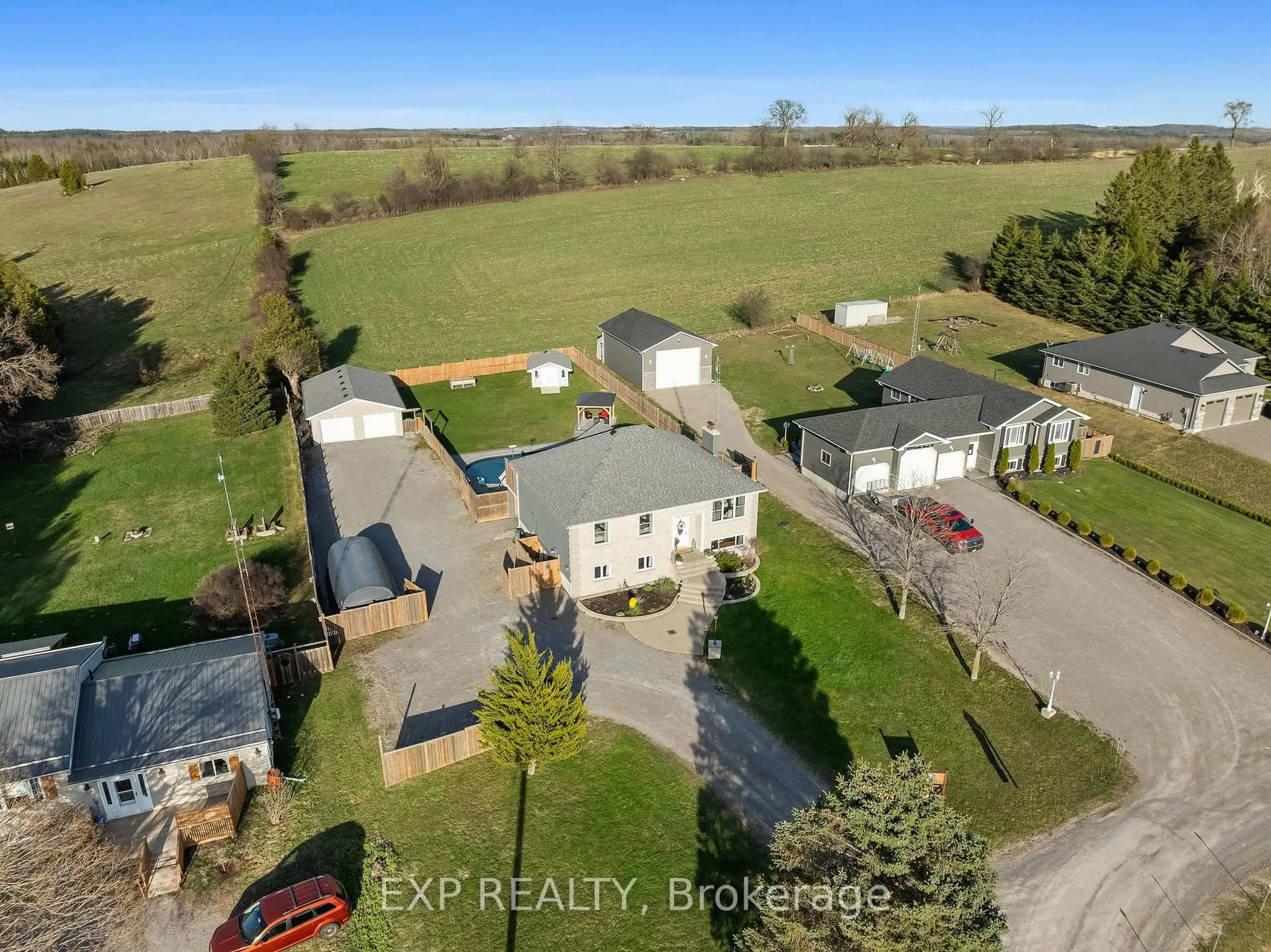 A pic from outside/outdoor area/front of a property/back of a property/a pic from drone, unknown for 1061 County 28 Rd, Otonabee-South Monaghan Ontario K0L 1V0