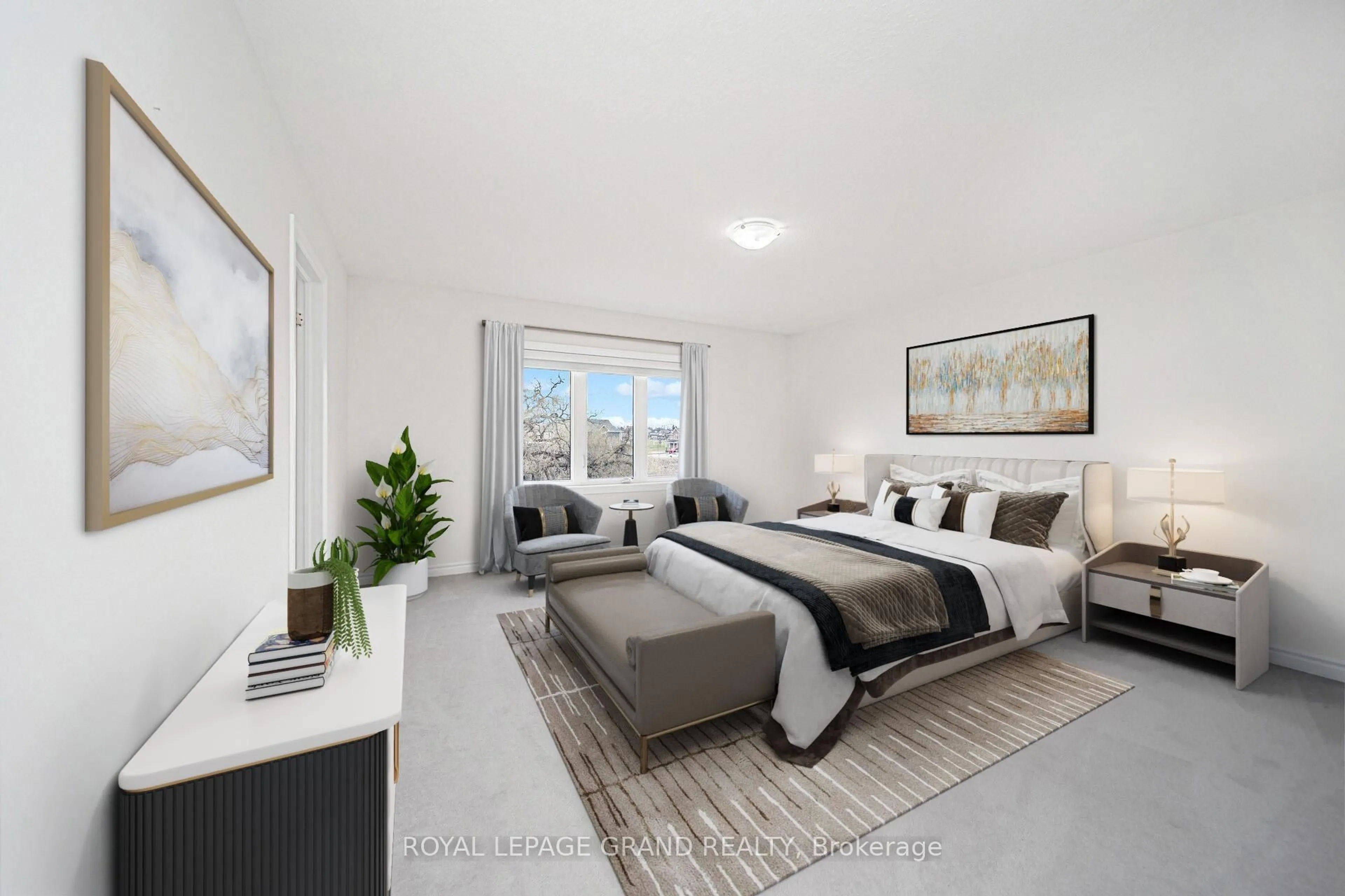 Bedroom with bed, unknown for 99 Anderson Rd, Brantford Ontario N3T 5L5