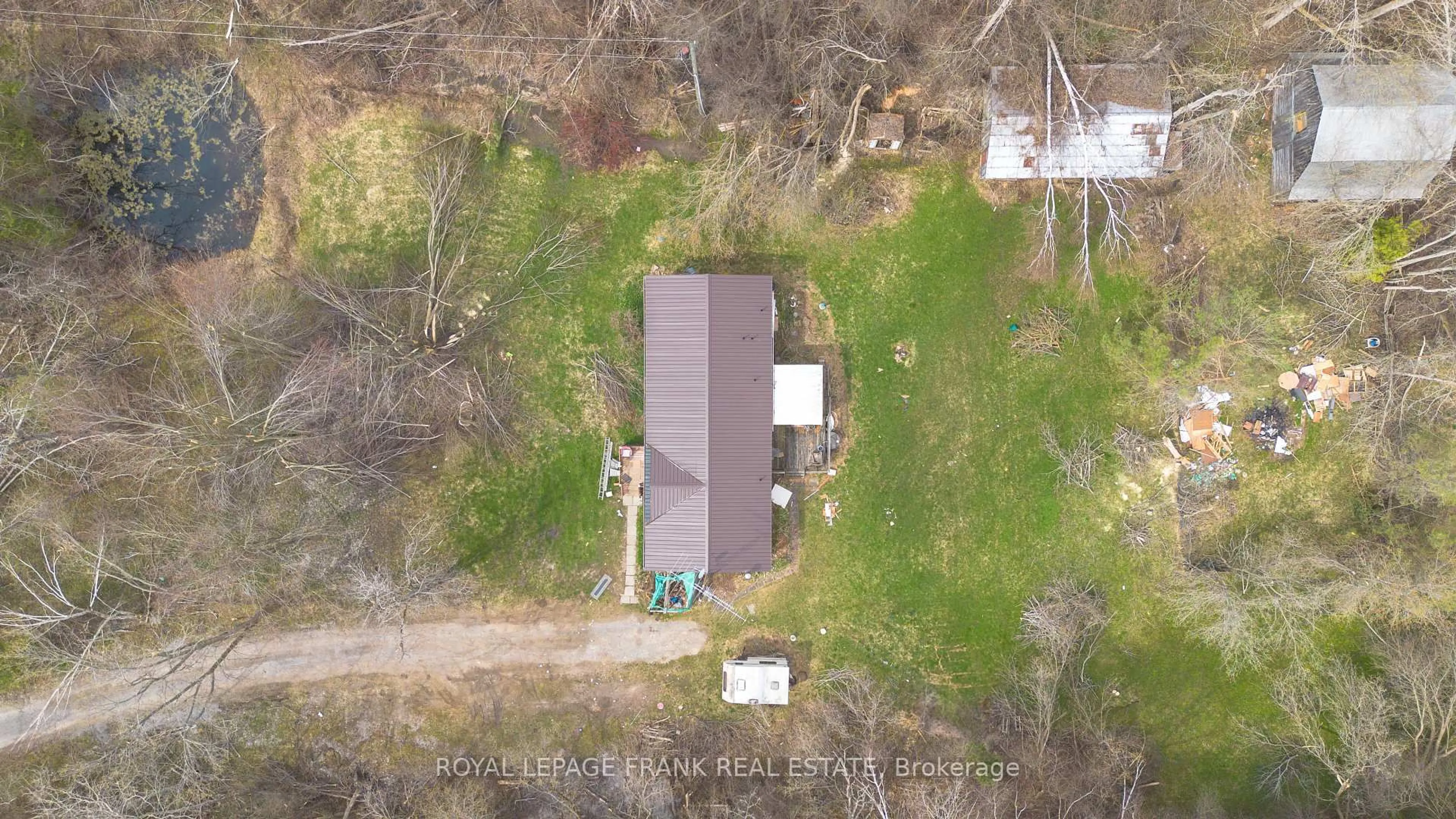 A pic from outside/outdoor area/front of a property/back of a property/a pic from drone, building for 35 Elmtree Rd, Kawartha Lakes Ontario K0M 2C0