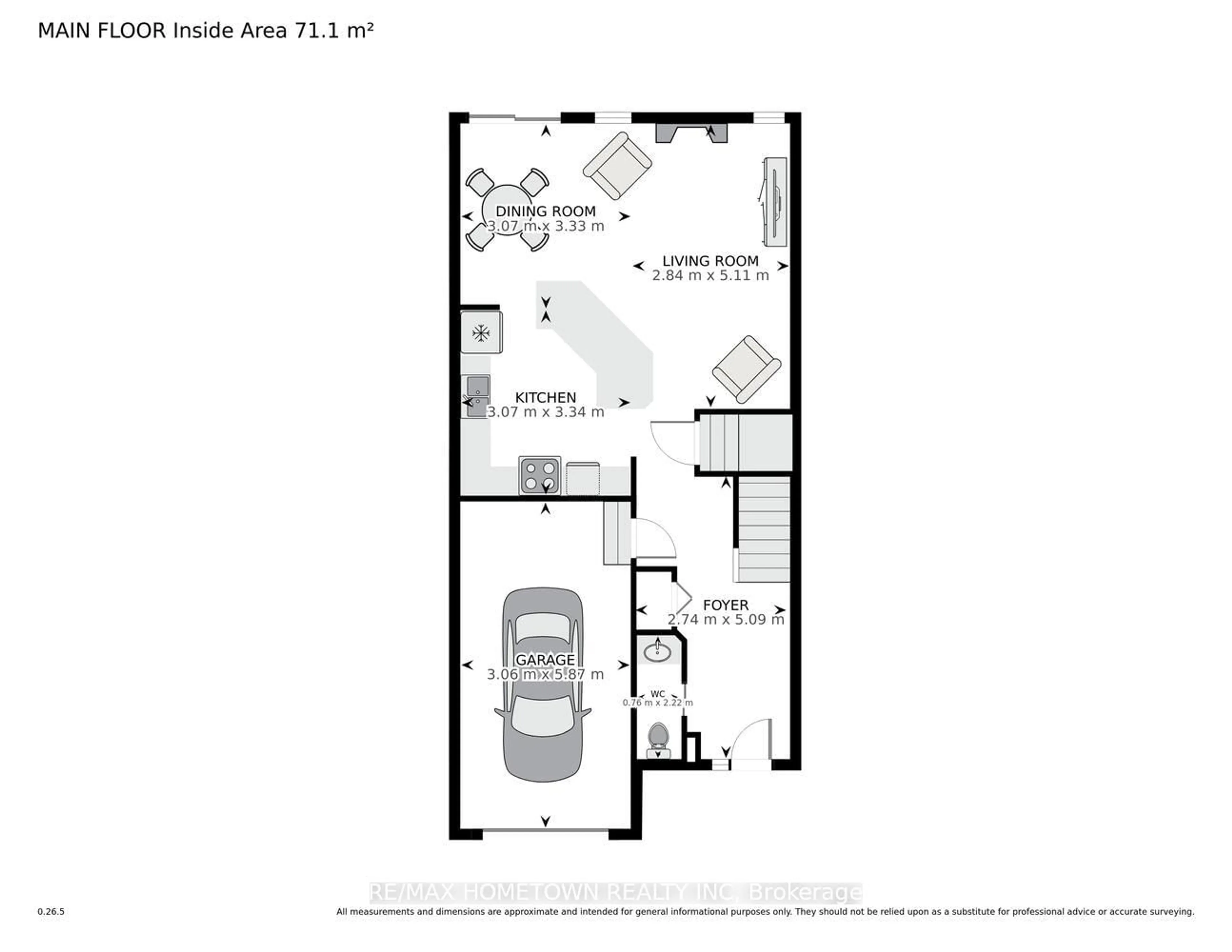 Floor plan for 254 Beley St, Brockville Ontario K6V 7J7