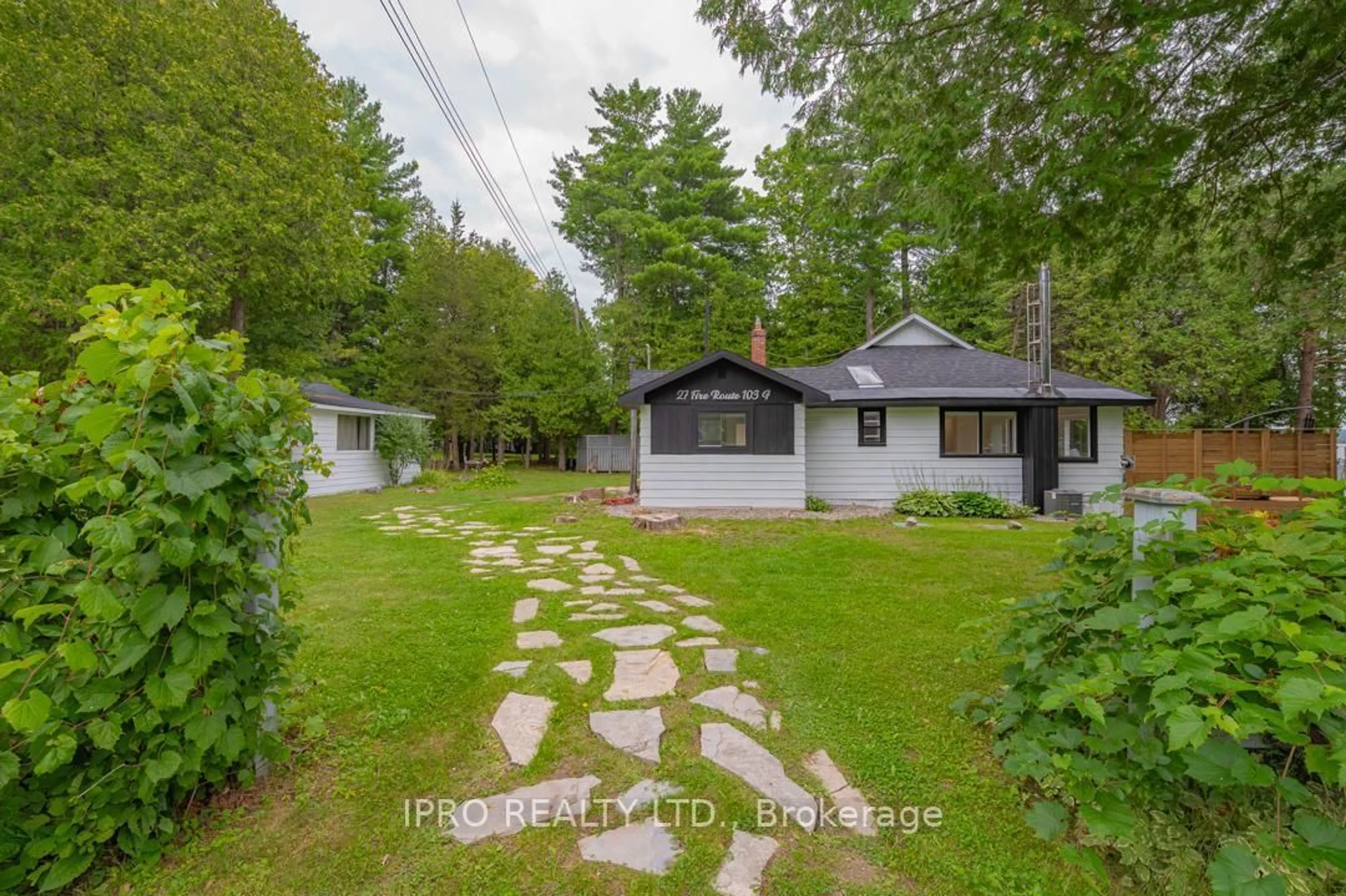 A pic from outside/outdoor area/front of a property/back of a property/a pic from drone, unknown for 27 Fire Route 103G N/A, Trent Lakes Ontario K0M 1A0