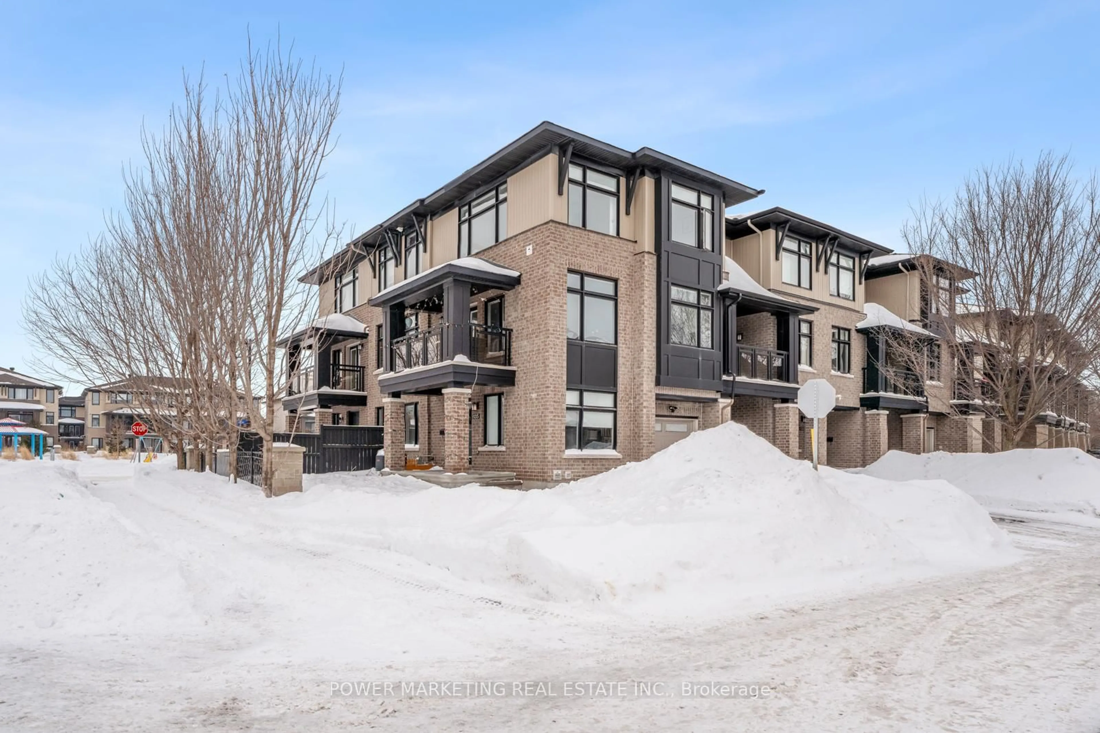 A pic from outside/outdoor area/front of a property/back of a property/a pic from drone, mountain view for 135 Wild Senna Way, Ottawa Ontario K2J 5Z7