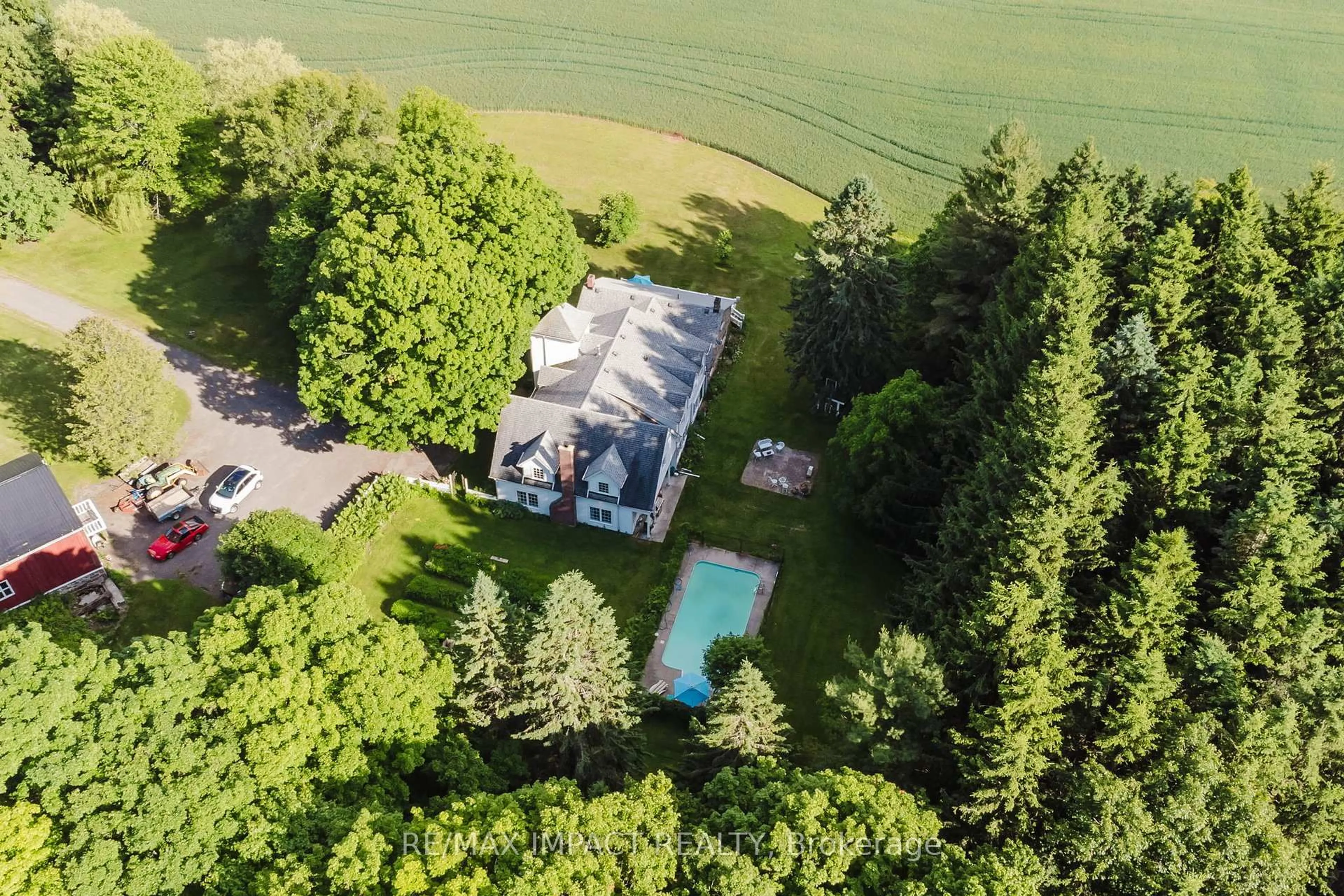 A pic from outside/outdoor area/front of a property/back of a property/a pic from drone, water/lake/river/ocean view for 212 Clouston Rd, Alnwick/Haldimand Ontario K0K 2G0