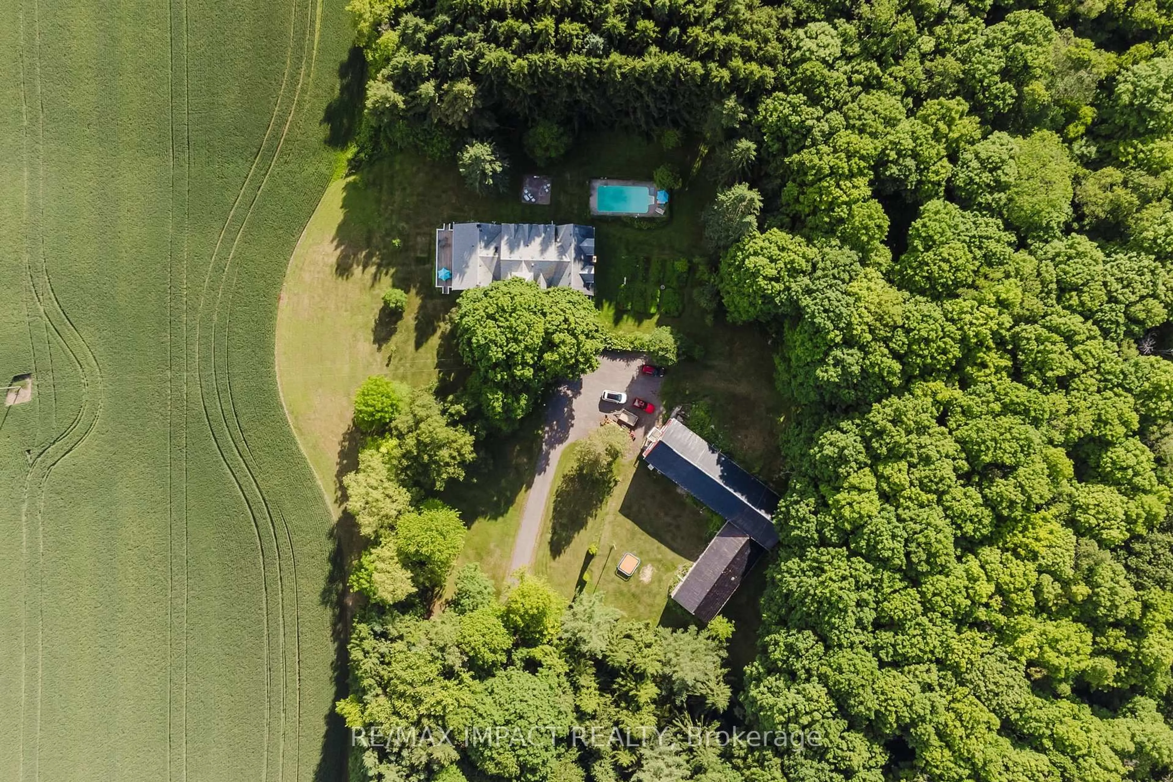 A pic from outside/outdoor area/front of a property/back of a property/a pic from drone, forest/trees view for 212 Clouston Rd, Alnwick/Haldimand Ontario K0K 2G0