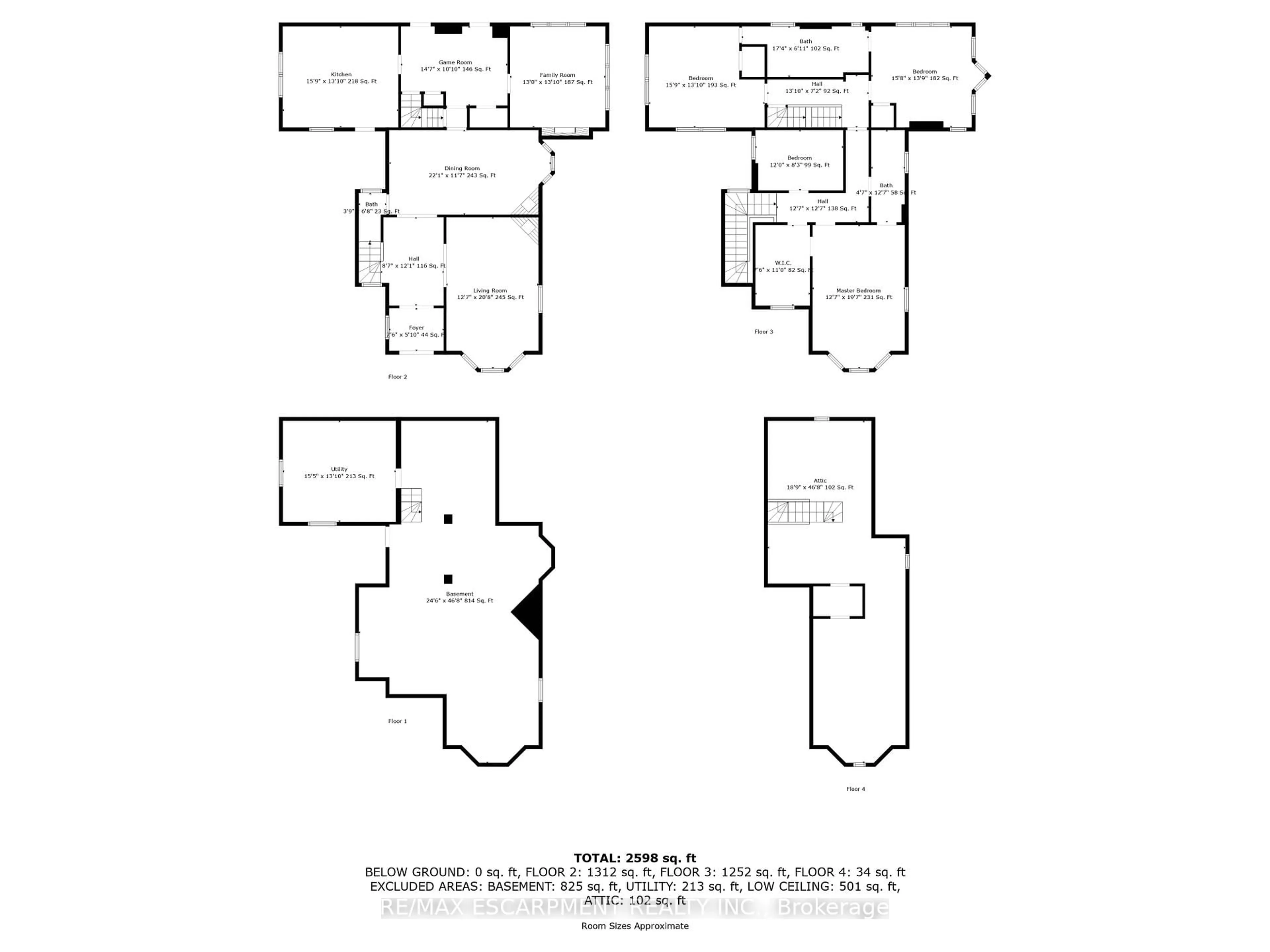 Floor plan for 293 Park St, Hamilton Ontario L8P 3G5
