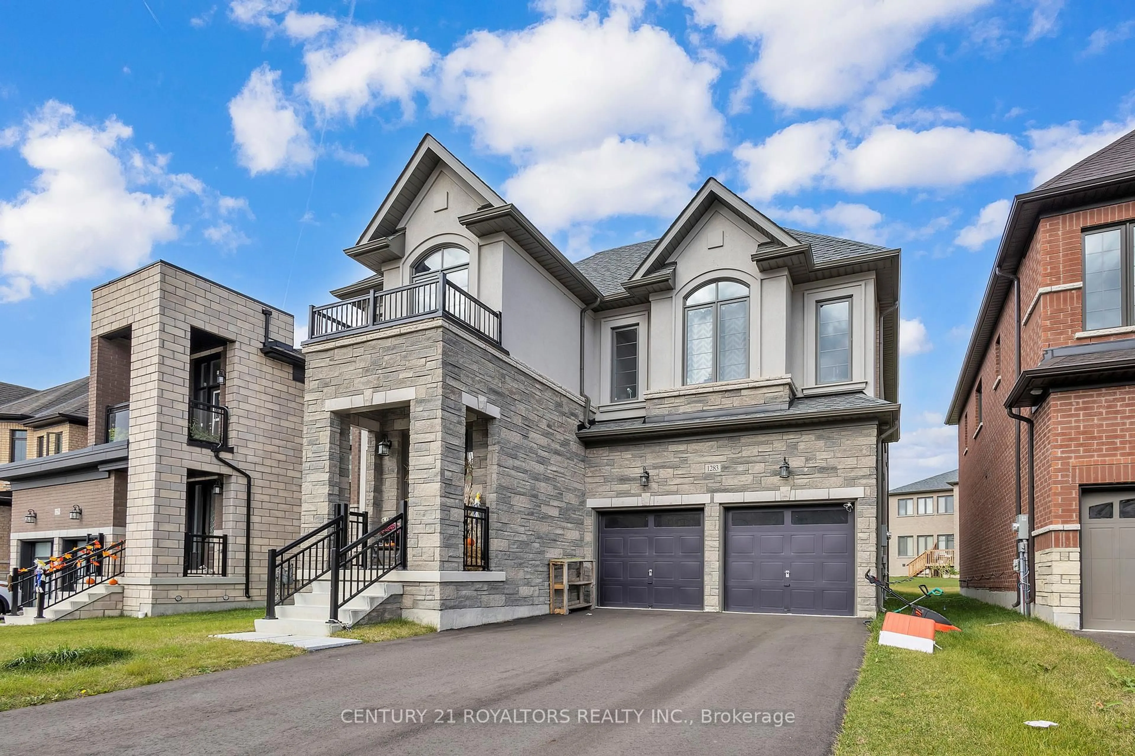 Home with brick exterior material, street for 1283 Upper Thames Dr, Woodstock Ontario N4T 0M9