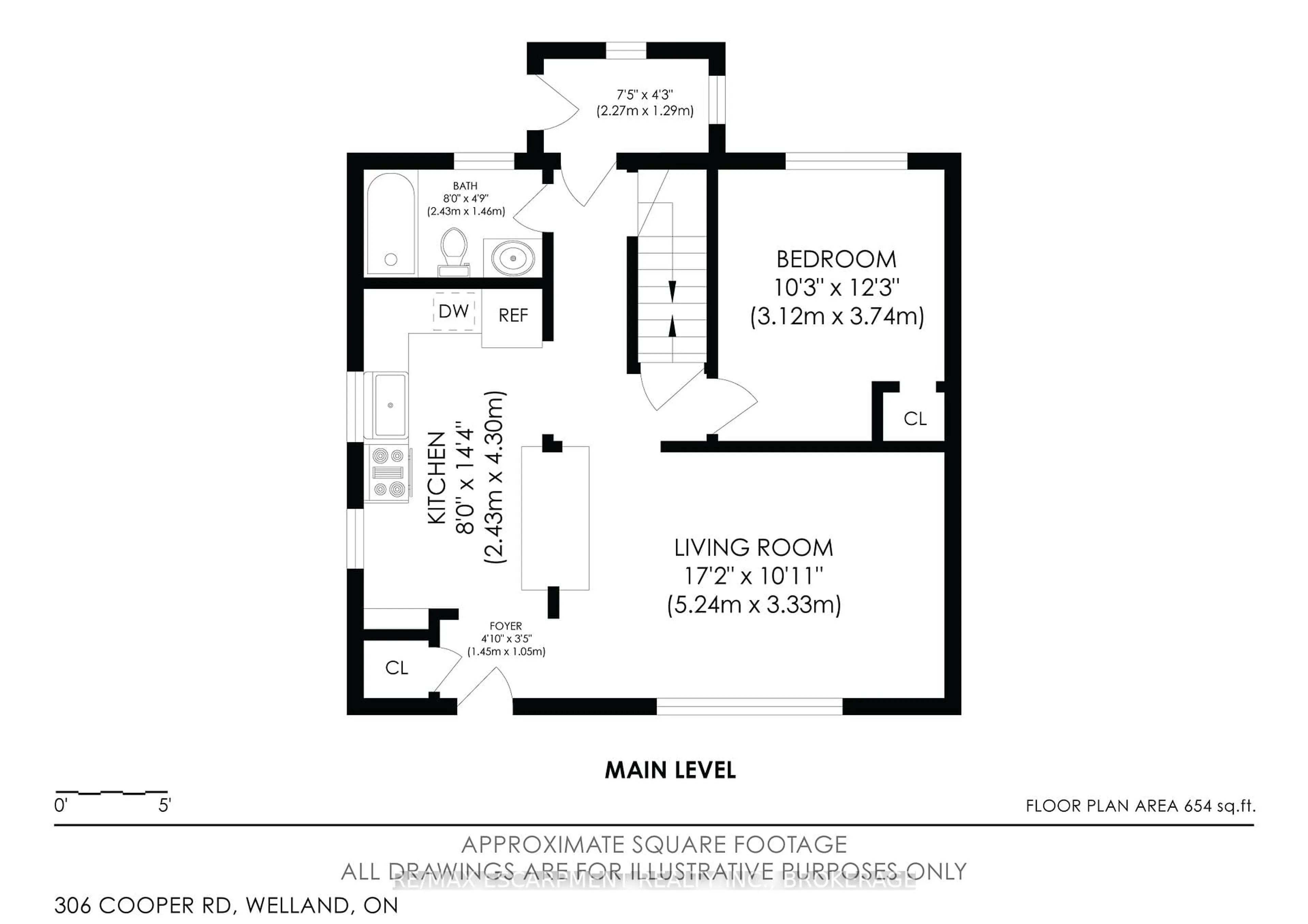 Floor plan for 306 COOPER Rd, Welland Ontario L3B 2A7
