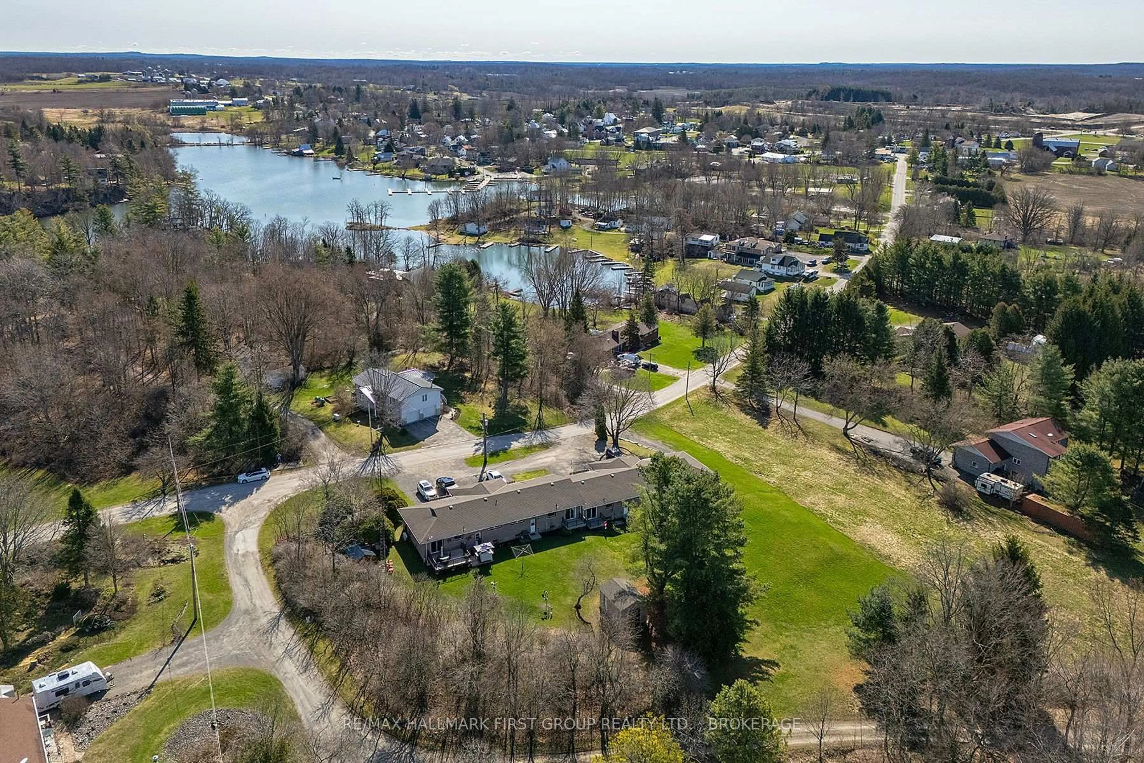 A pic from outside/outdoor area/front of a property/back of a property/a pic from drone, water/lake/river/ocean view for 128 Haskins Point Rd #1-5, Leeds and the Thousand Islands Ontario K0H 2N0