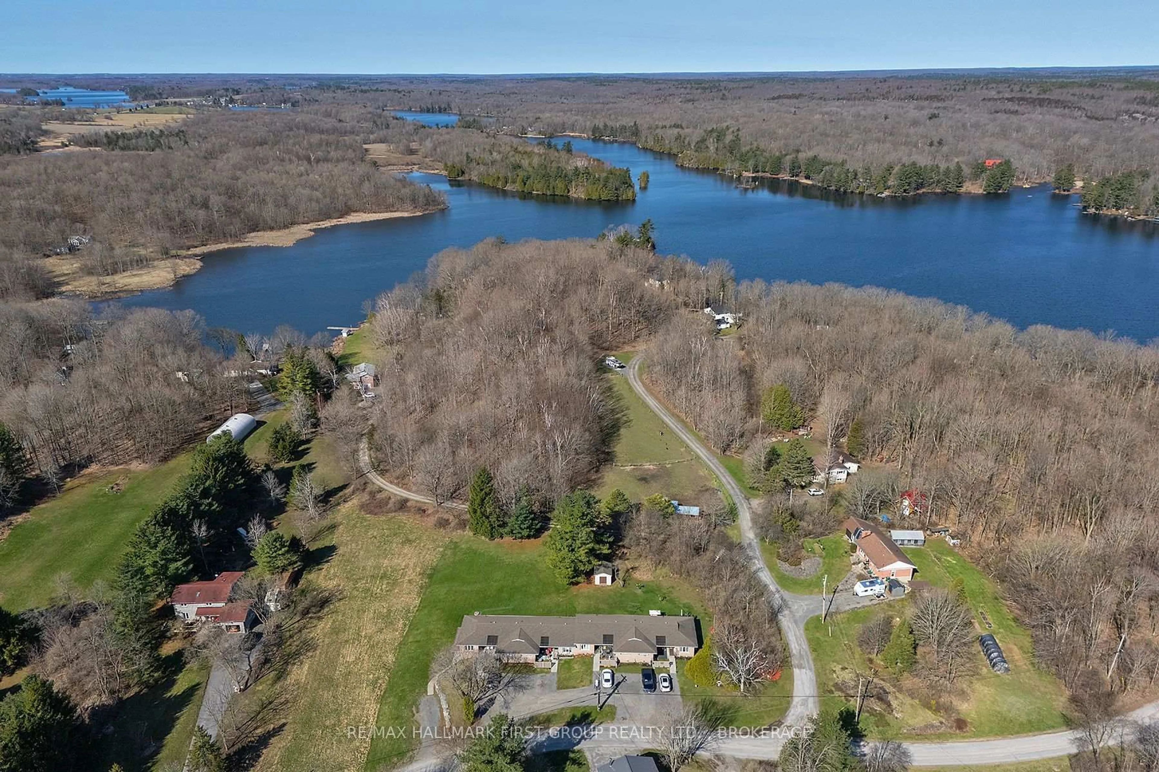 A pic from outside/outdoor area/front of a property/back of a property/a pic from drone, water/lake/river/ocean view for 128 Haskins Point Rd #1-5, Leeds and the Thousand Islands Ontario K0H 2N0