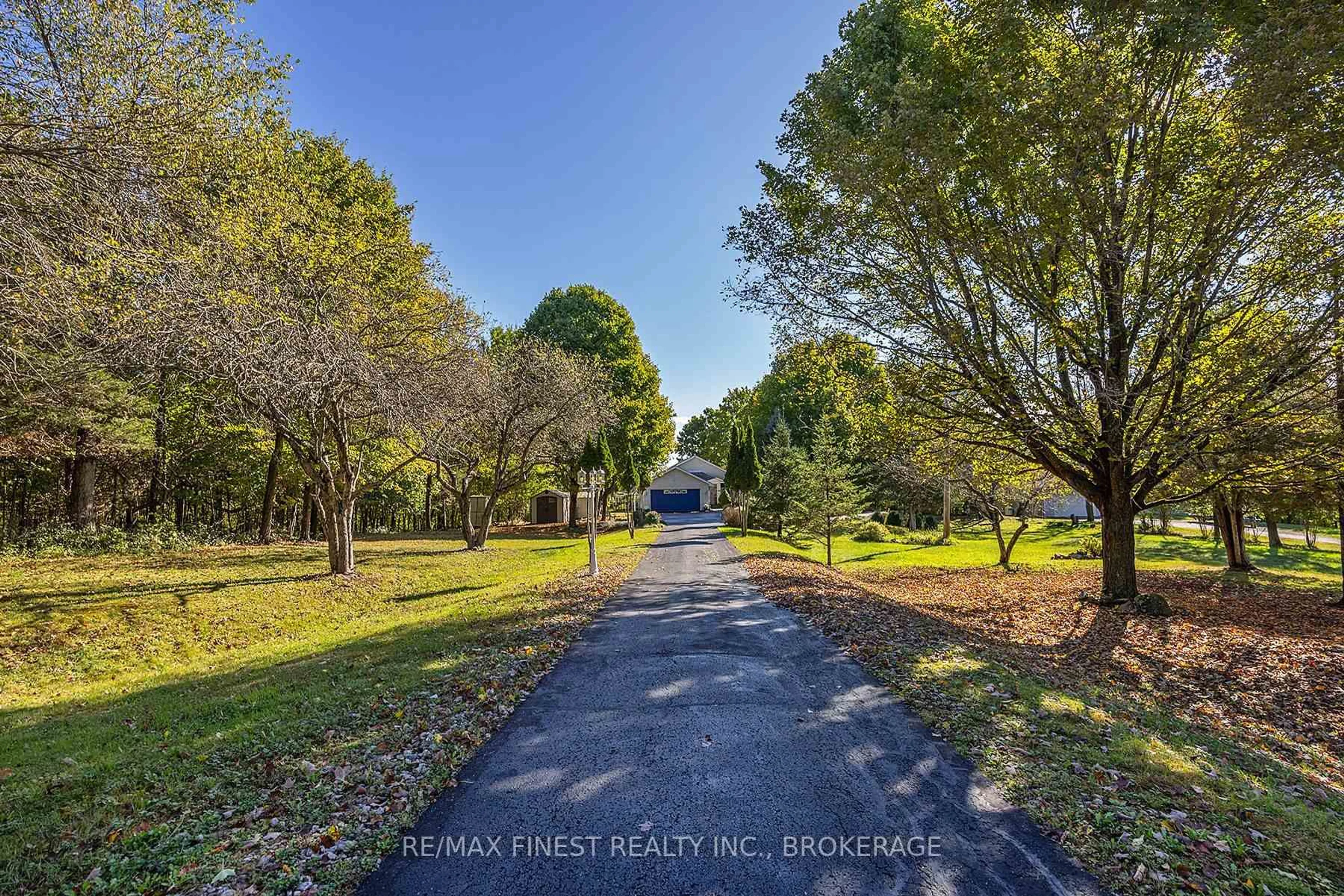 A pic from outside/outdoor area/front of a property/back of a property/a pic from drone, forest/trees view for 4522 SILLS BAY Rd, Sydenham Ontario K0H 2T0