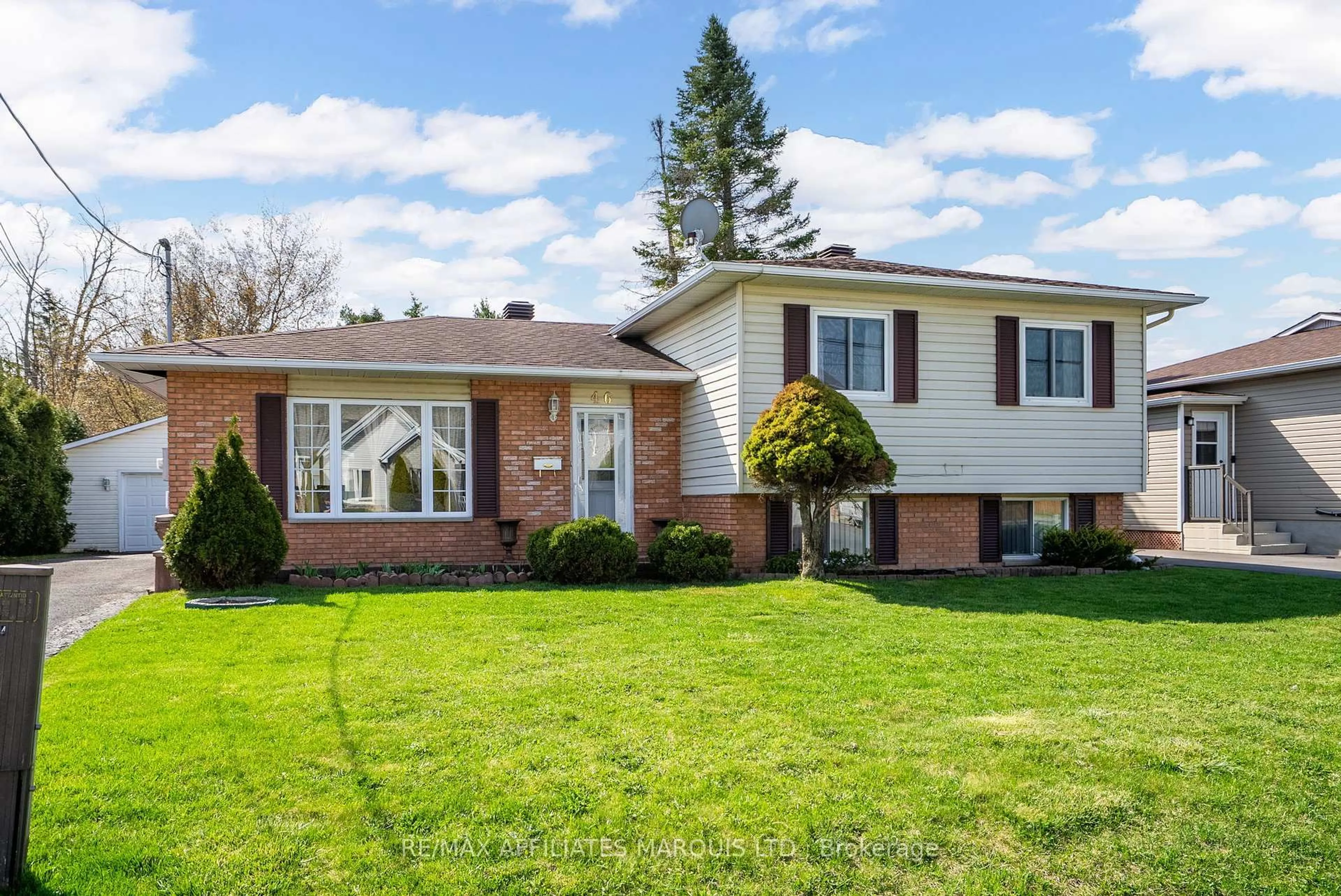 Home with brick exterior material, street for 46 McKenzie St, Cornwall Ontario K6K 1J1