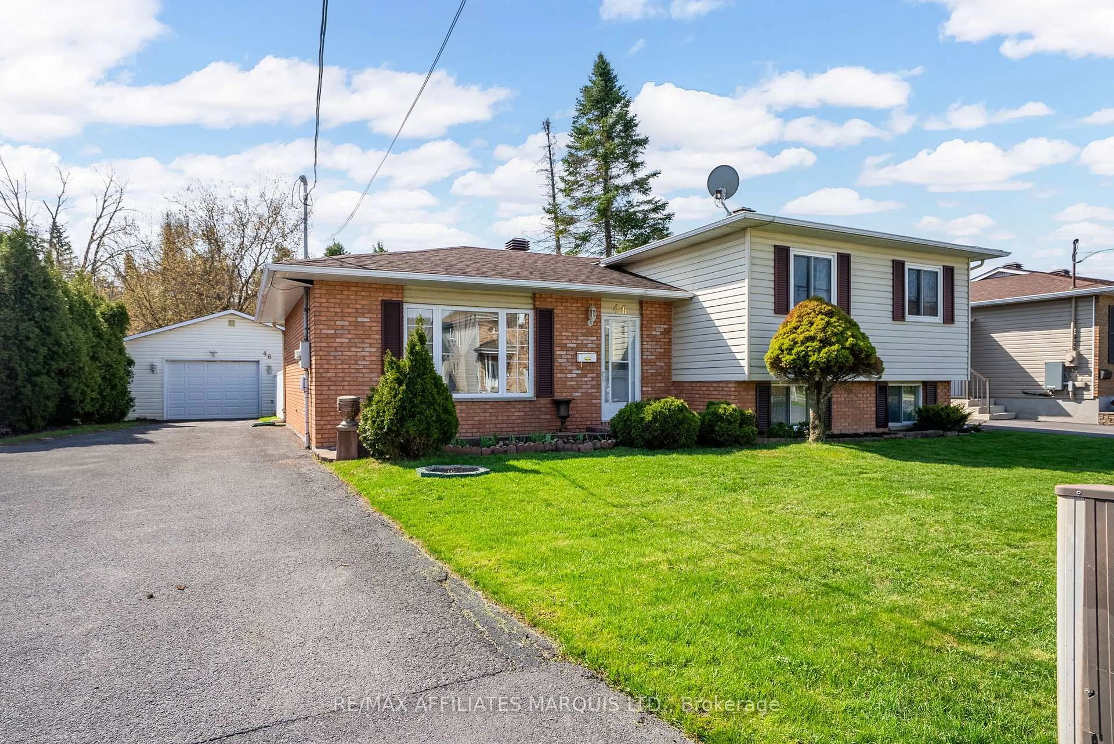 Home with brick exterior material, street for 46 McKenzie St, Cornwall Ontario K6K 1J1