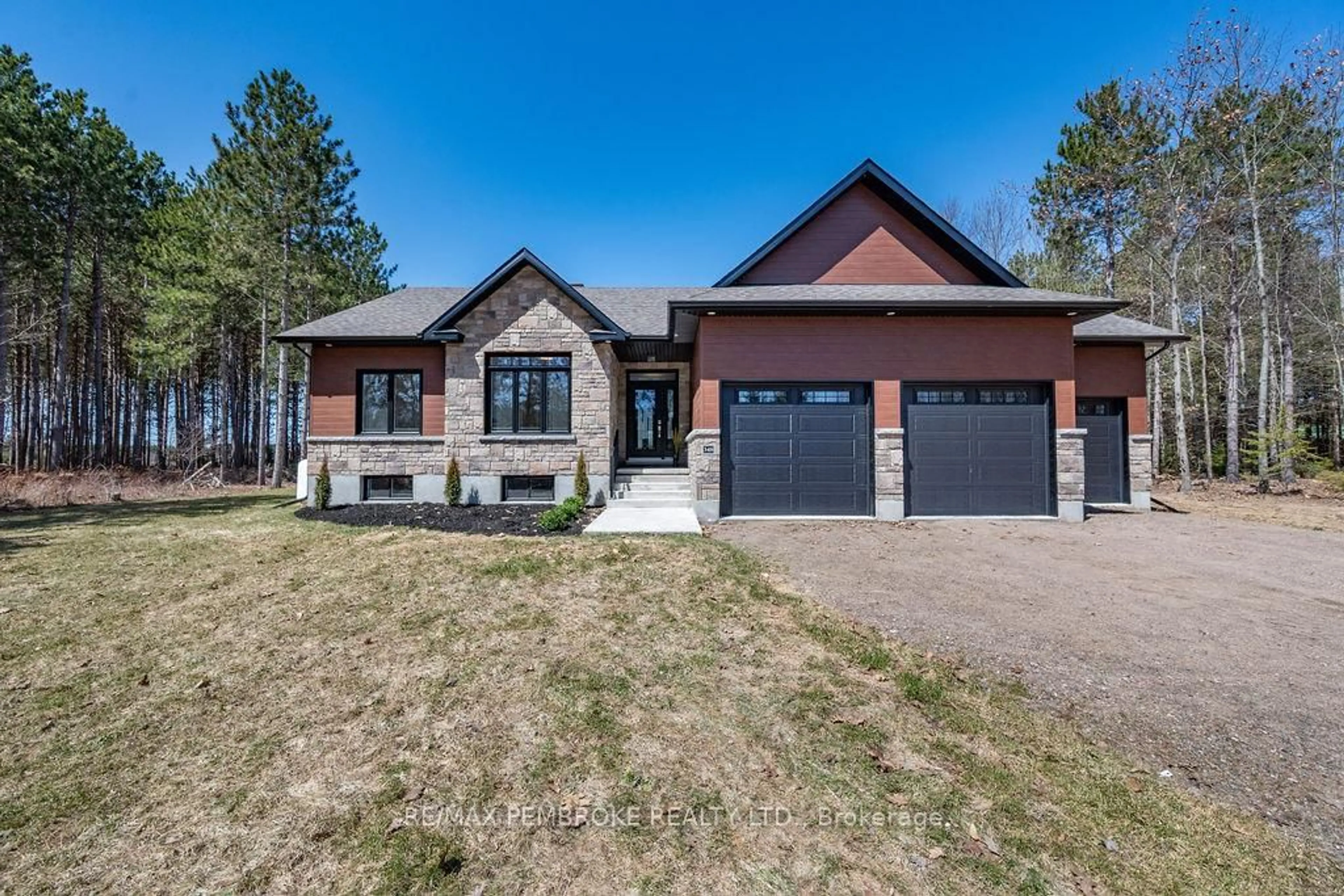 Home with brick exterior material, street for 348 Pappin Rd, Beachburg Ontario K0J 1C0