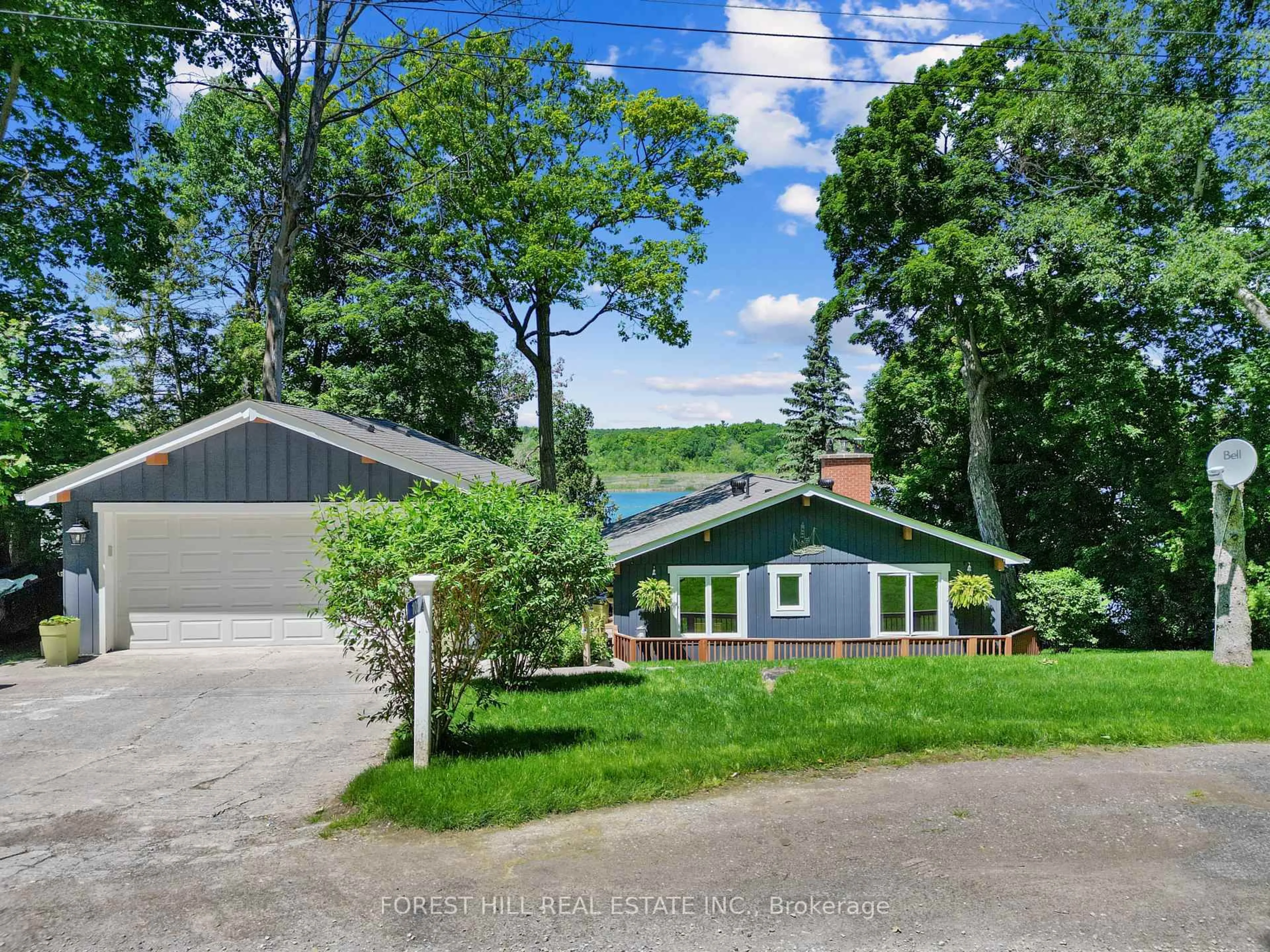 A pic from outside/outdoor area/front of a property/back of a property/a pic from drone, water/lake/river/ocean view for 102 Fleming Bay Rd, Trent Hills Ontario K0L 1Y0