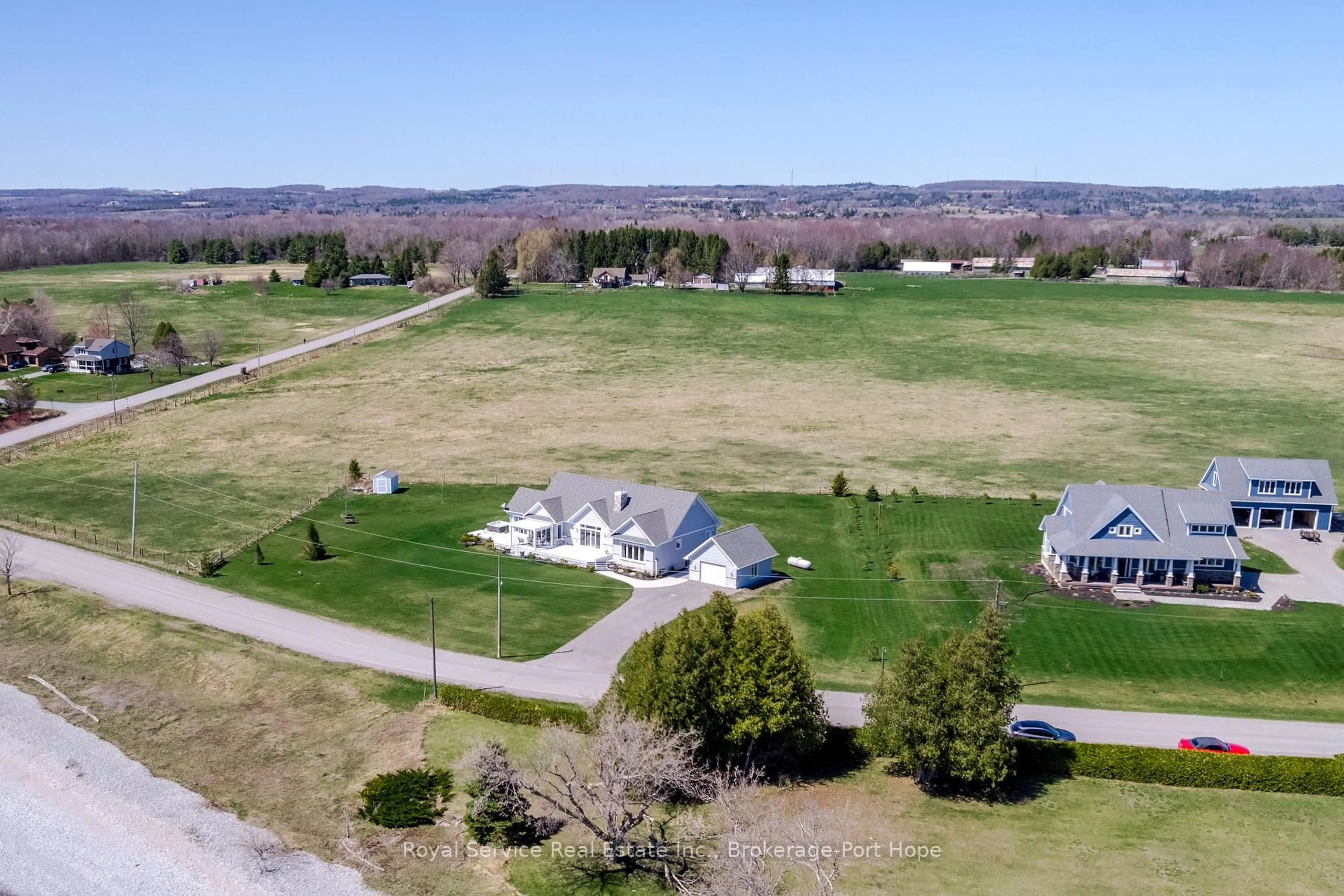 A pic from outside/outdoor area/front of a property/back of a property/a pic from drone, mountain view for 124 Chubpoint Rd, Alnwick/Haldimand Ontario K0K 2G0