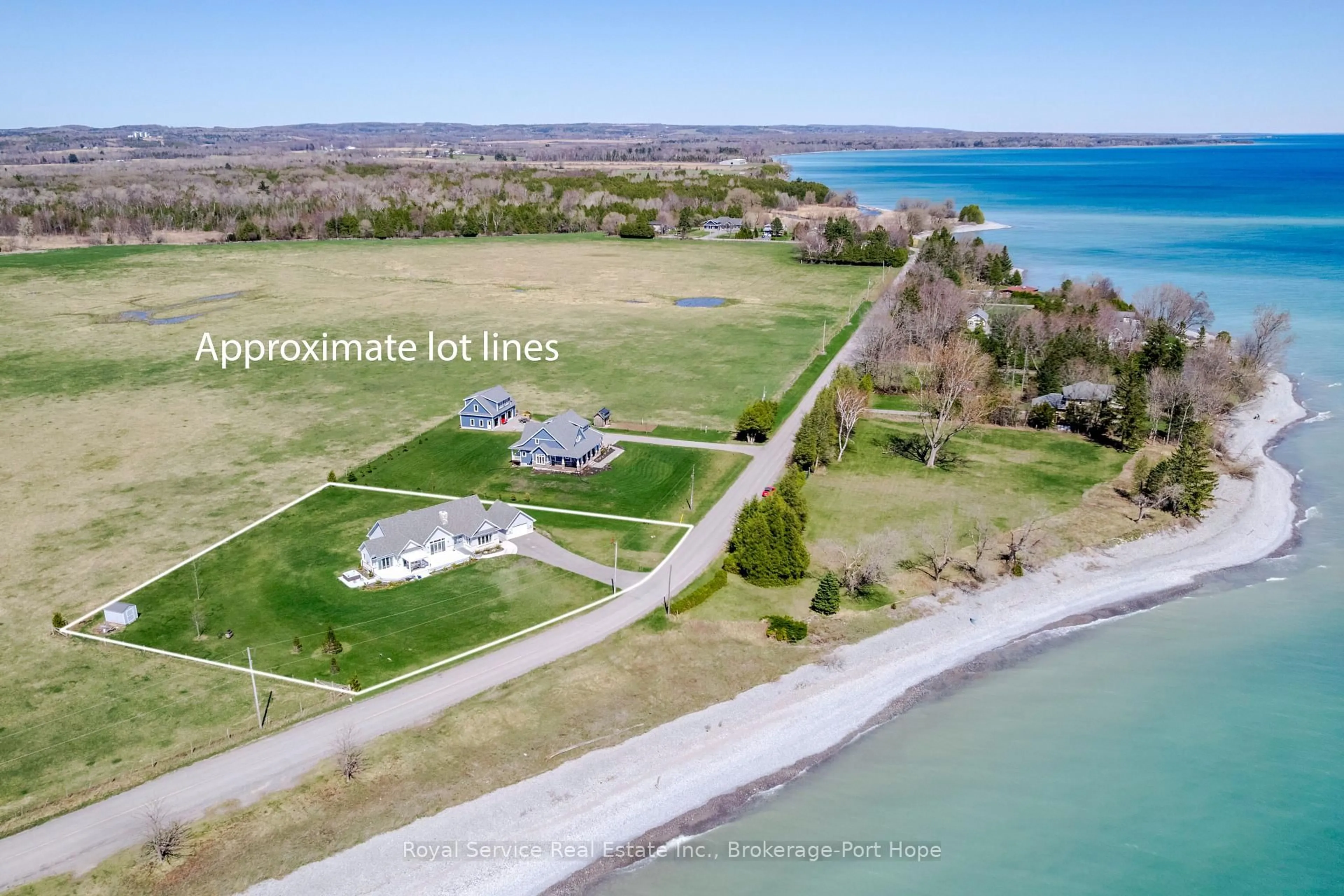 A pic from outside/outdoor area/front of a property/back of a property/a pic from drone, water/lake/river/ocean view for 124 Chubpoint Rd, Alnwick/Haldimand Ontario K0K 2G0