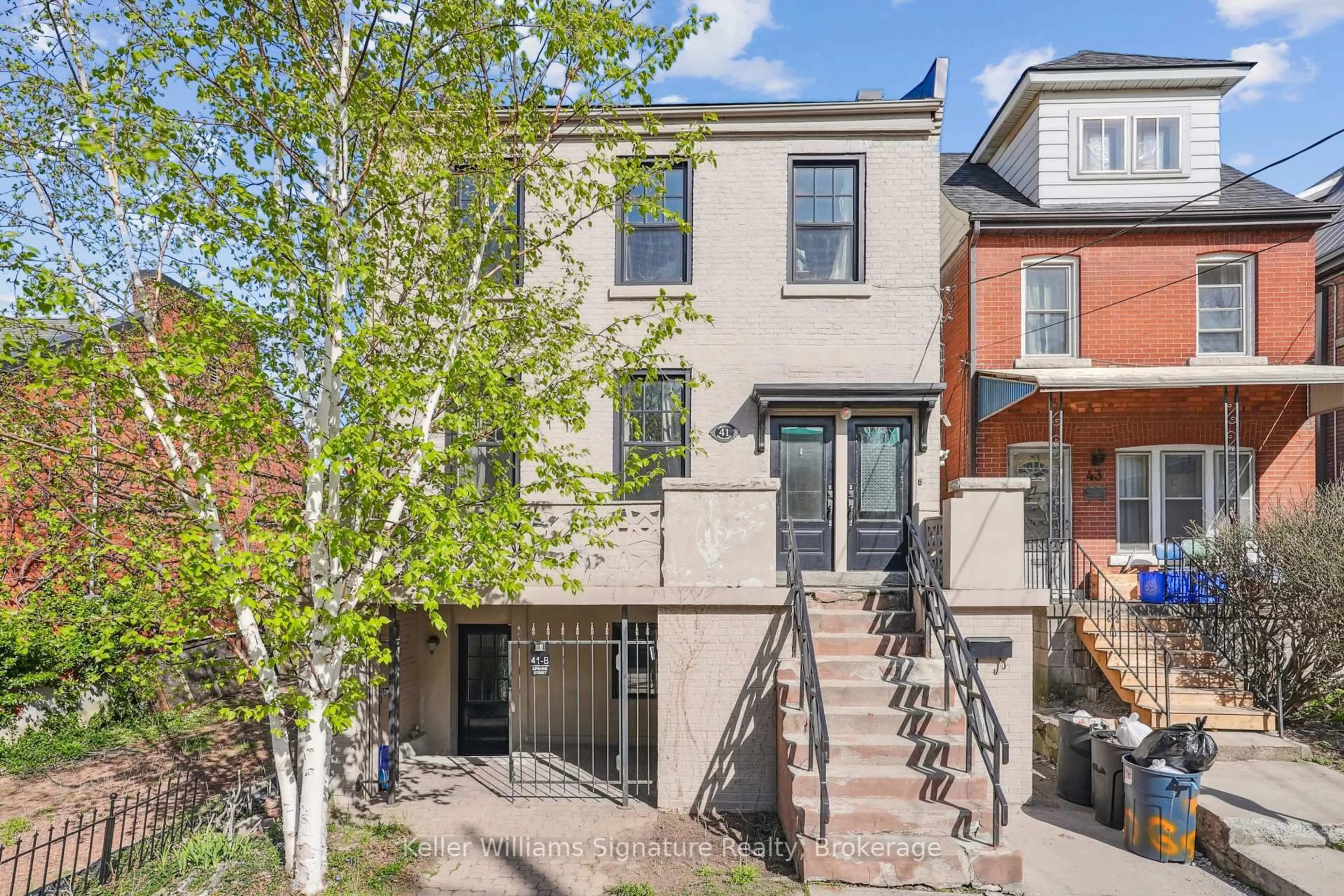 Home with brick exterior material, street for 41 Spring St, Hamilton Ontario L8N 2P2