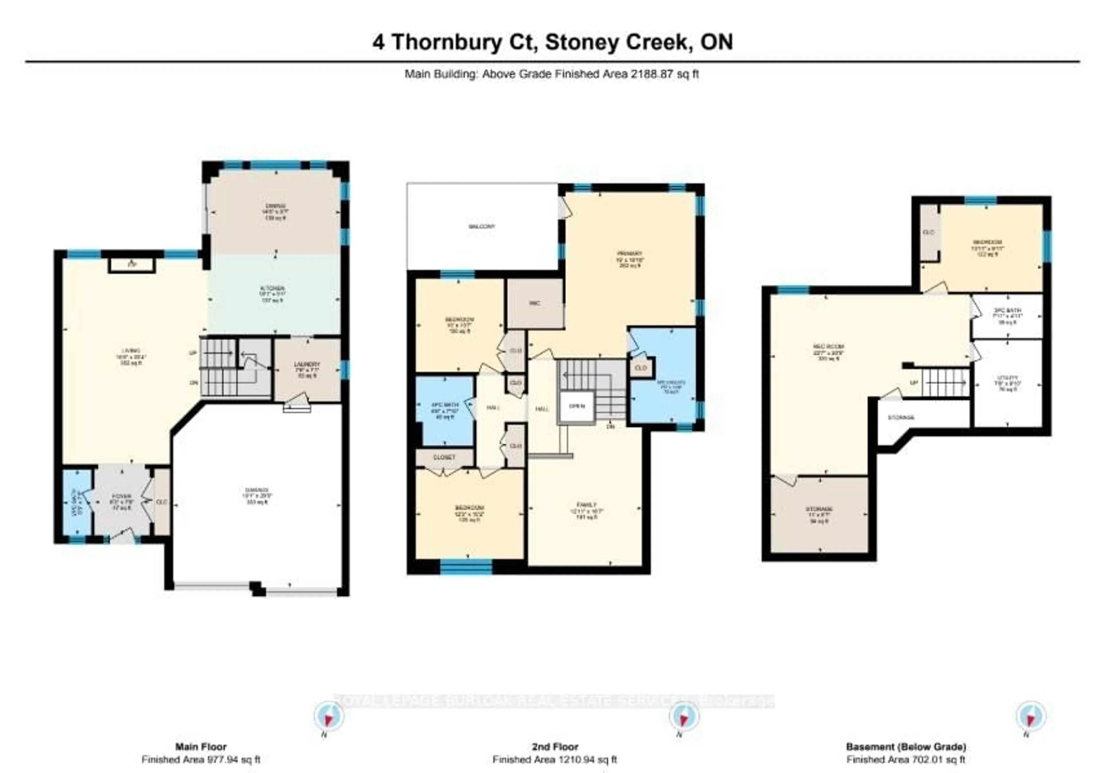 Floor plan for 4 Thornbury Crt, Hamilton Ontario L8J 0G7
