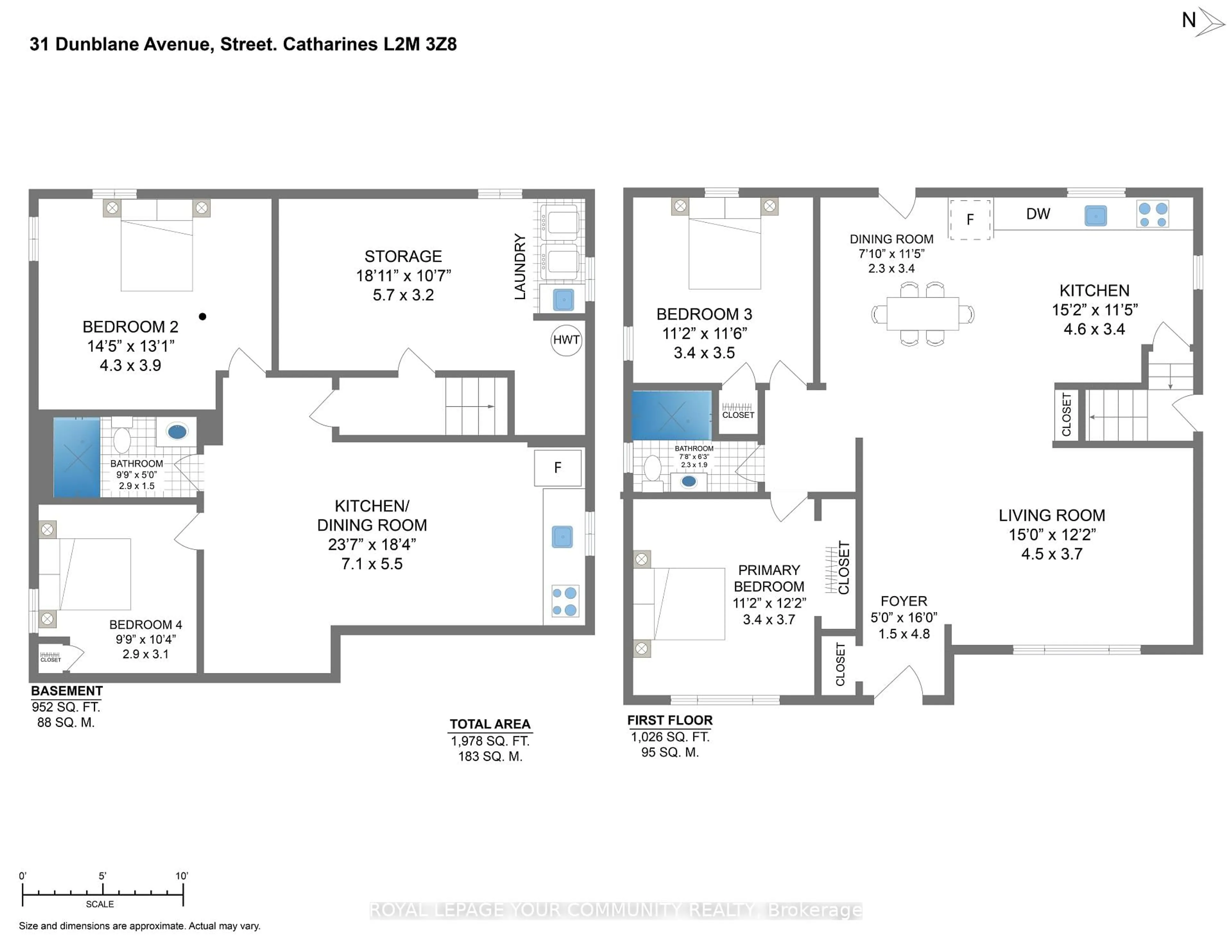 Floor plan for 31 Dunblane Ave, St. Catharines Ontario L2M 3Z8