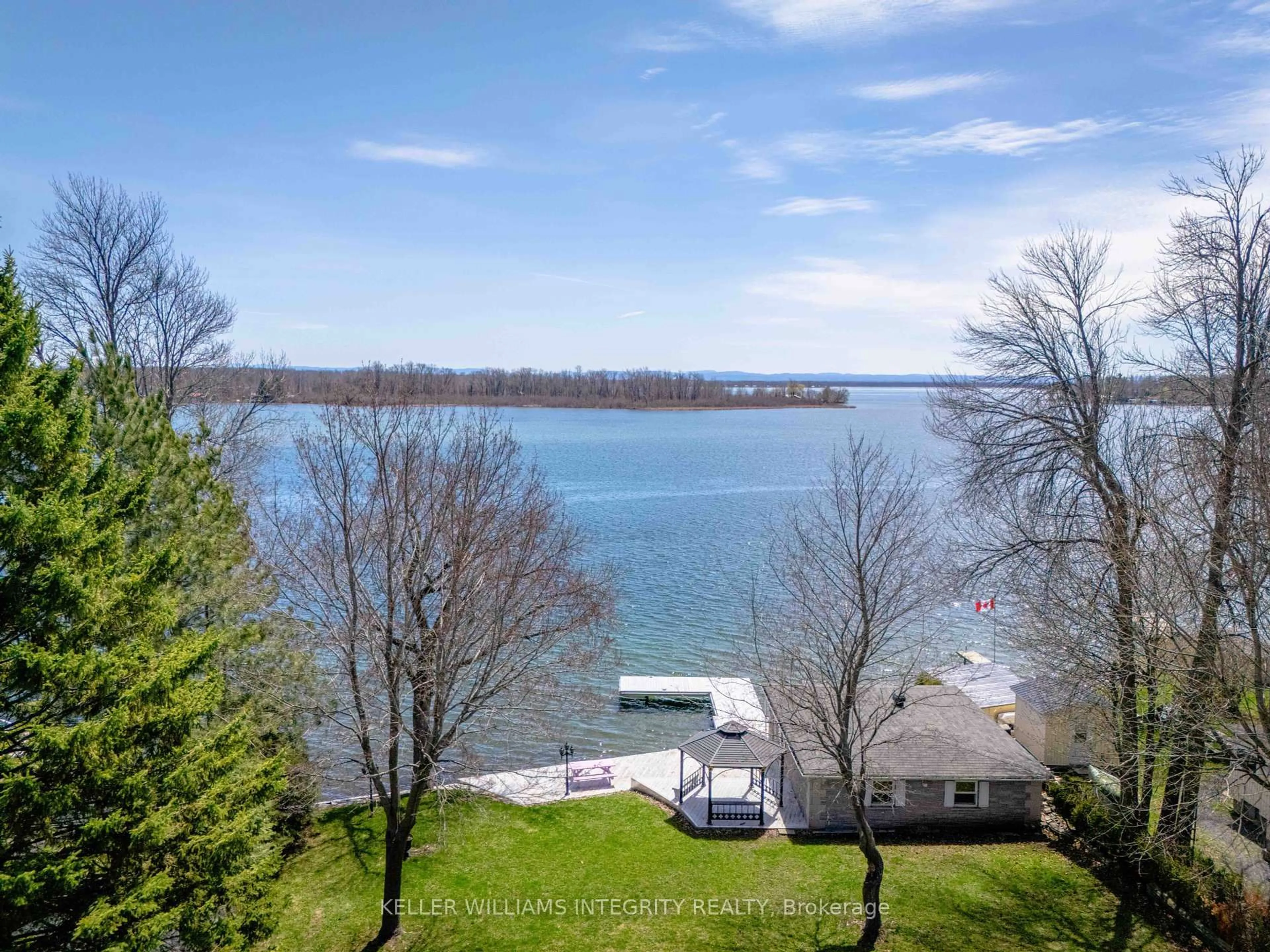A pic from outside/outdoor area/front of a property/back of a property/a pic from drone, water/lake/river/ocean view for 6780 Pilon Point Rd, South Glengarry Ontario K0C 2E0