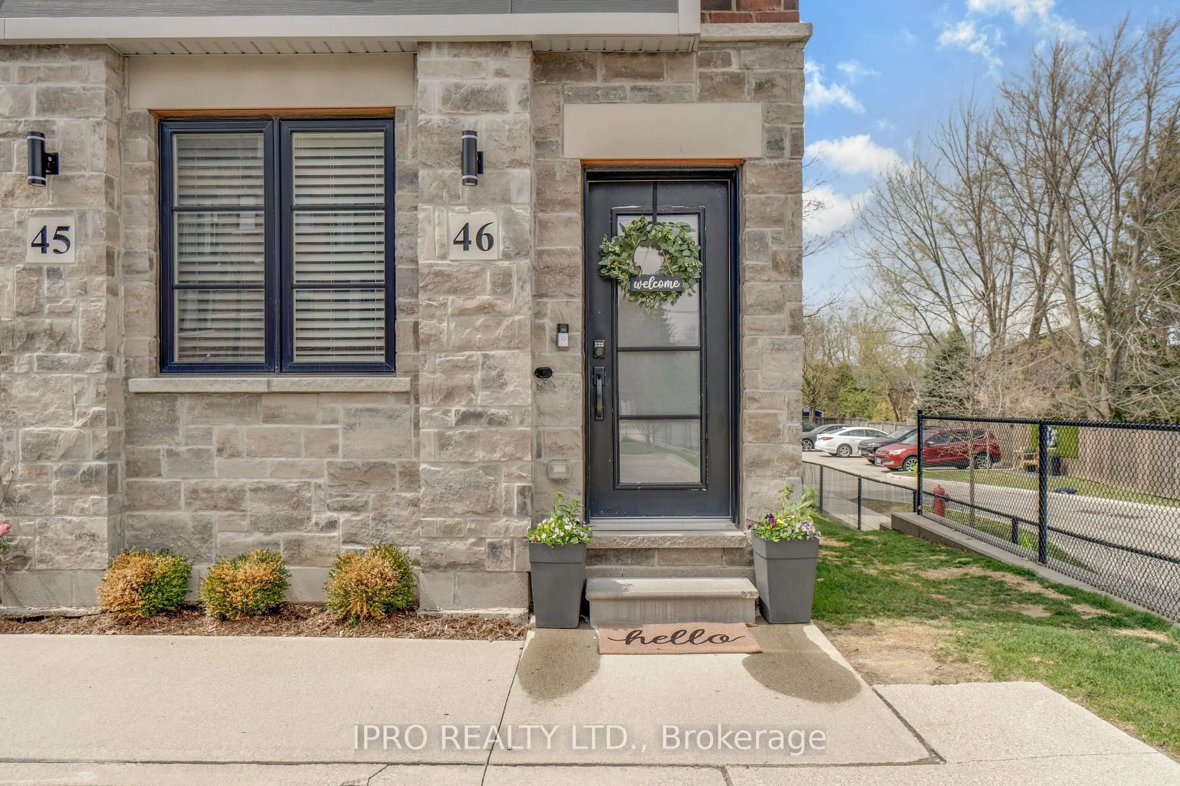 Home with brick exterior material, street for 219 Dundas St #46, Hamilton Ontario L8B 1V9