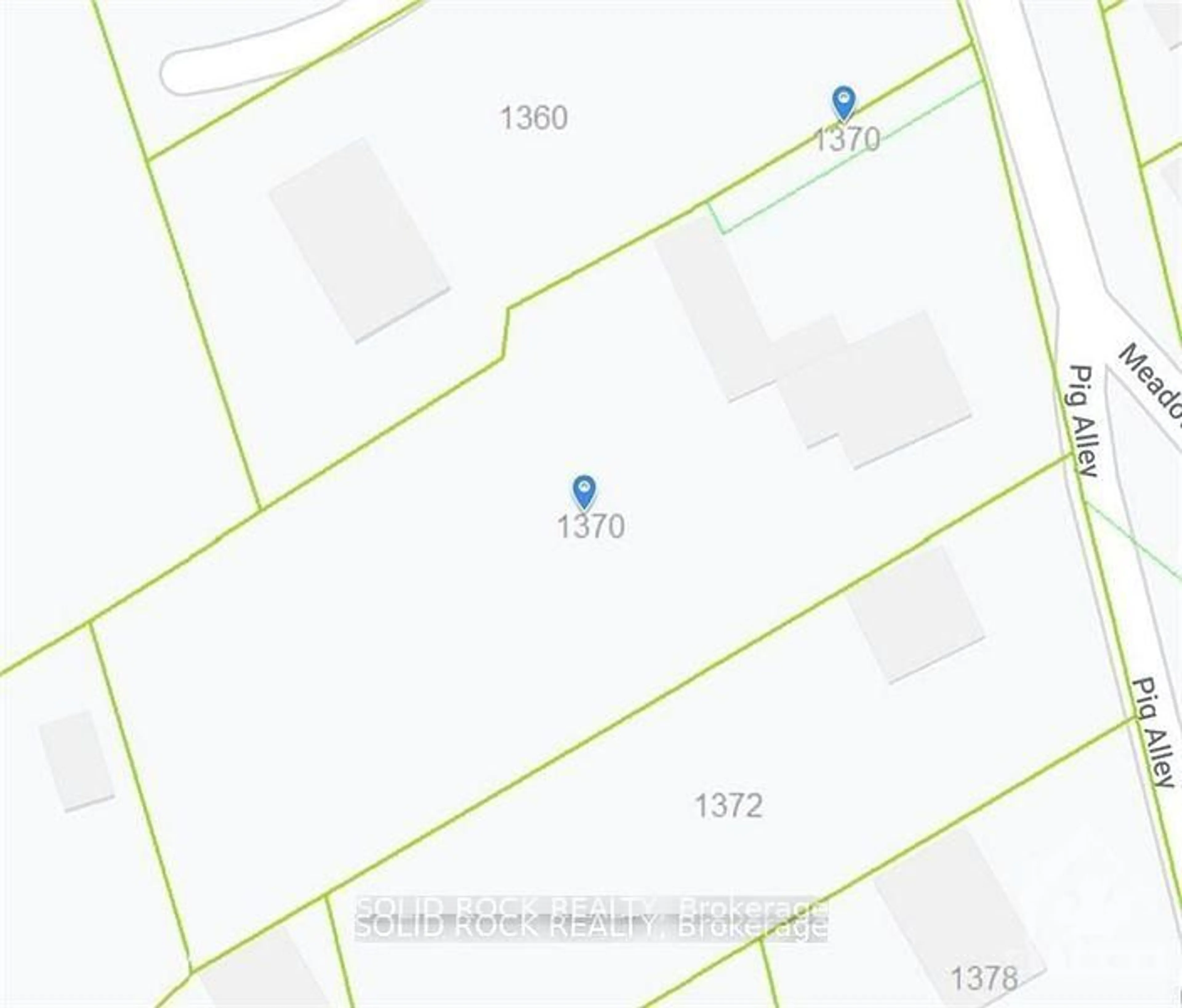 Picture of a map for 1368-1370 Meadow Dr, Greely Ontario K4P 1N3