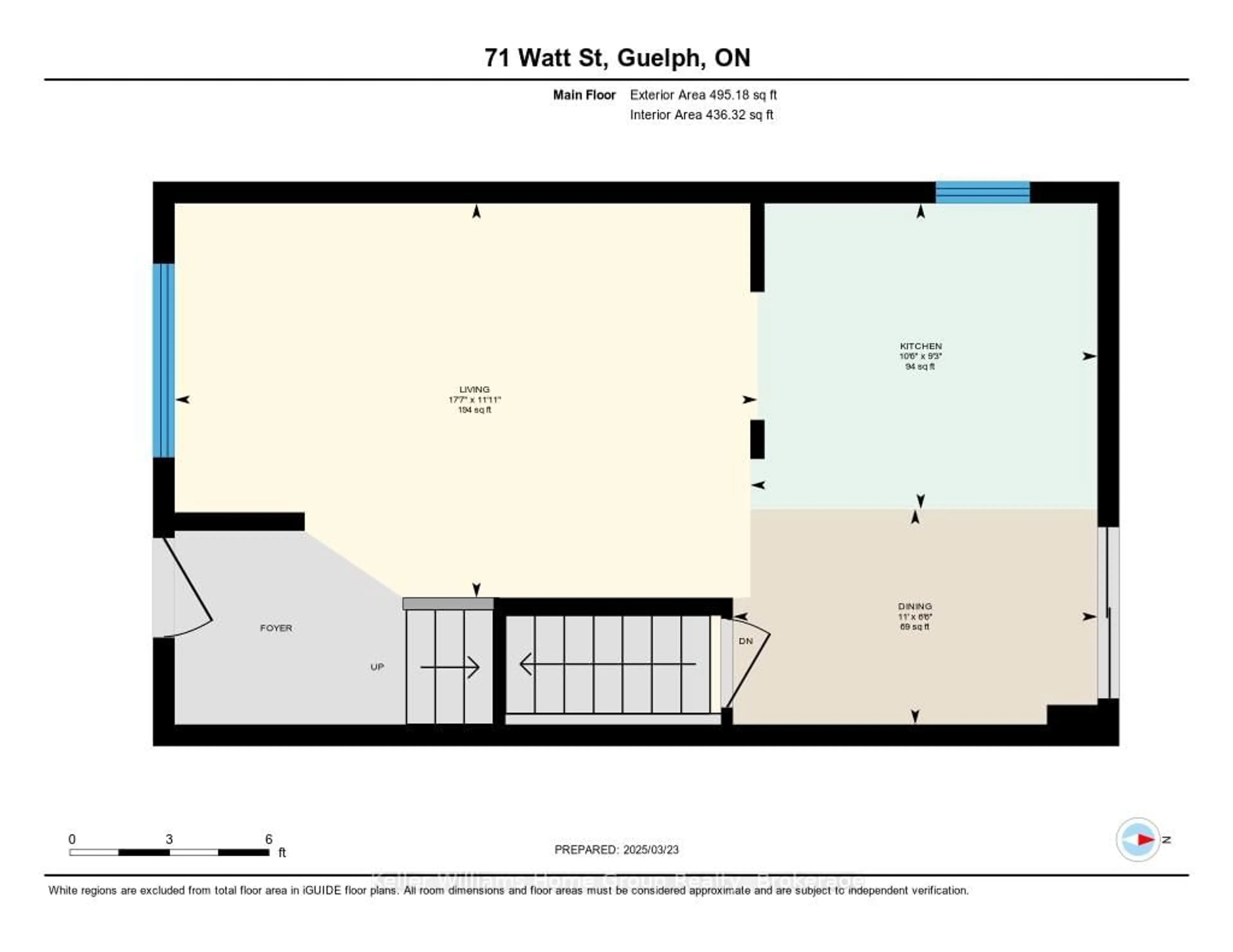 Floor plan for 71 Watt St, Guelph Ontario N1E 6W6