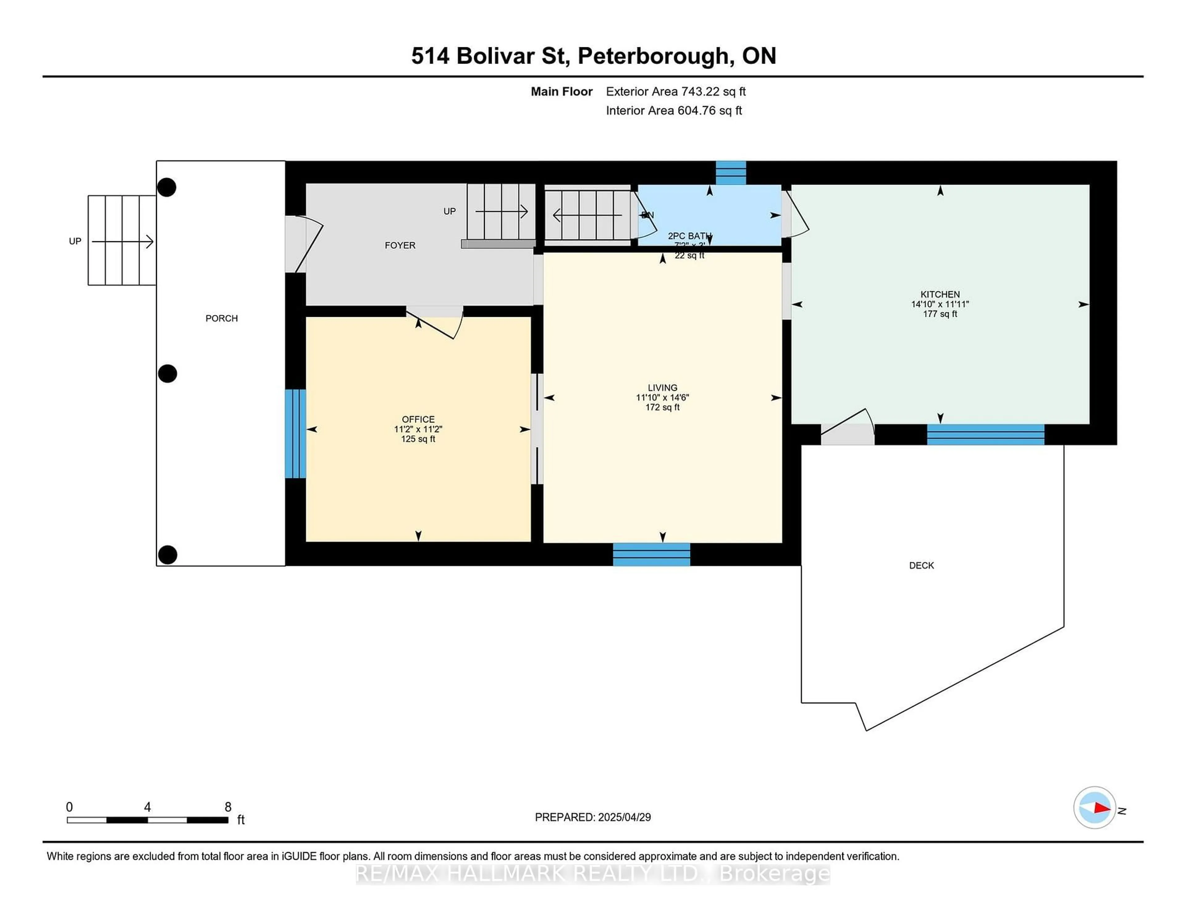 Floor plan for 514 Bolivar St, Peterborough Ontario K9J 4R7