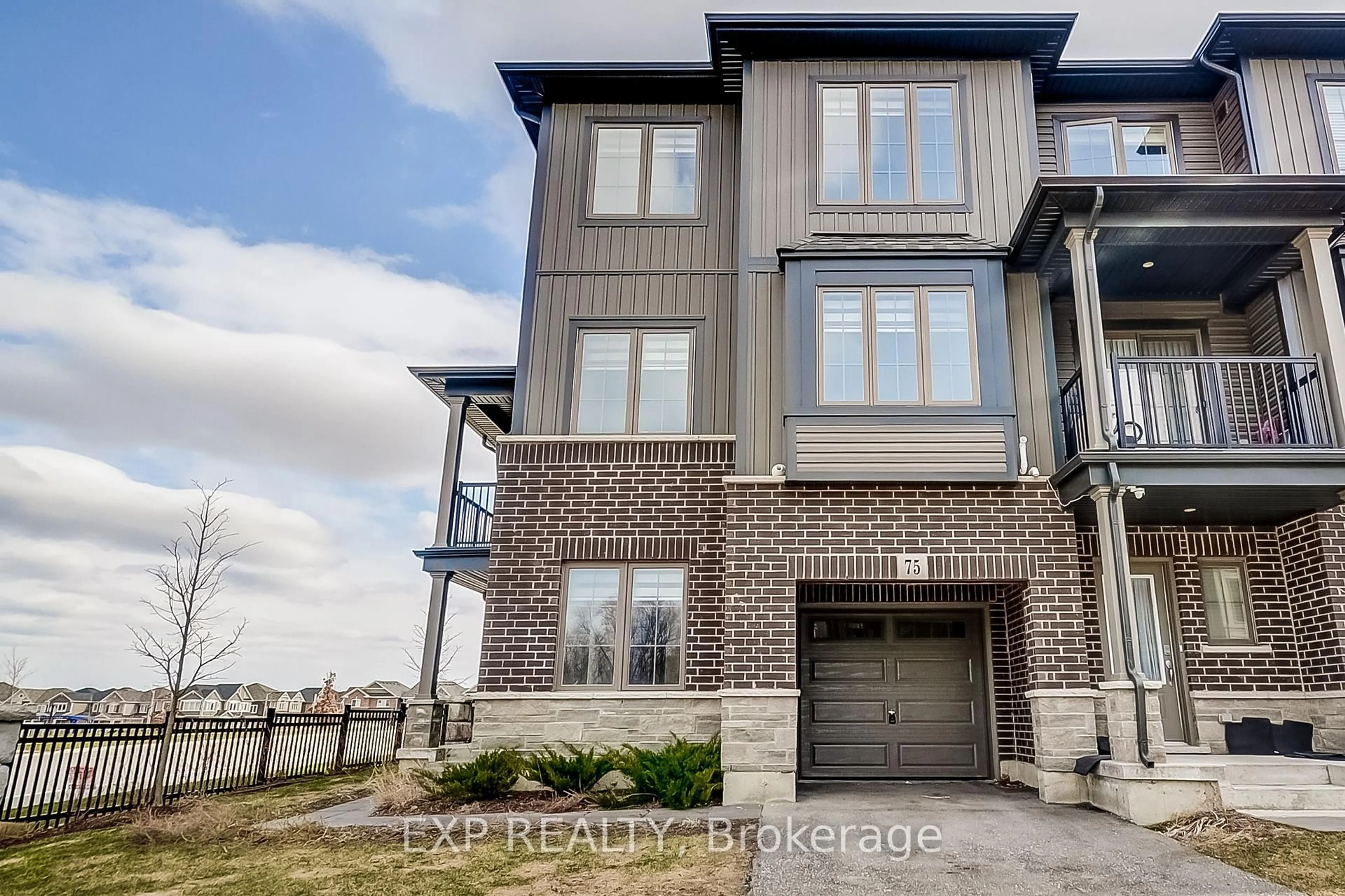 Home with brick exterior material, unknown for 124 Compass Tr #75, Cambridge Ontario N3E 0E3