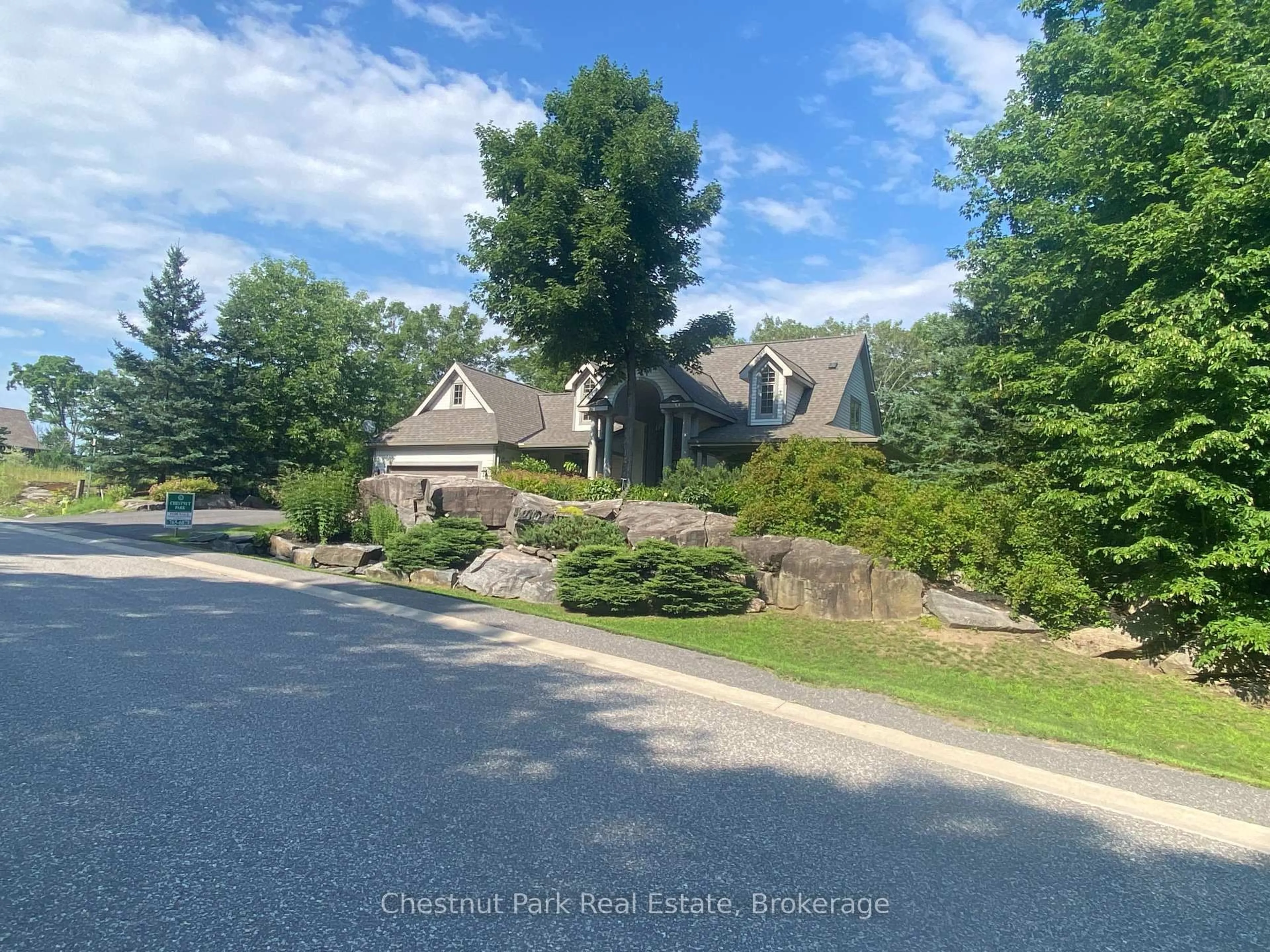 A pic from outside/outdoor area/front of a property/back of a property/a pic from drone, water/lake/river/ocean view for 48 ESTATE Dr, Muskoka Lakes Ontario P0B 1J0