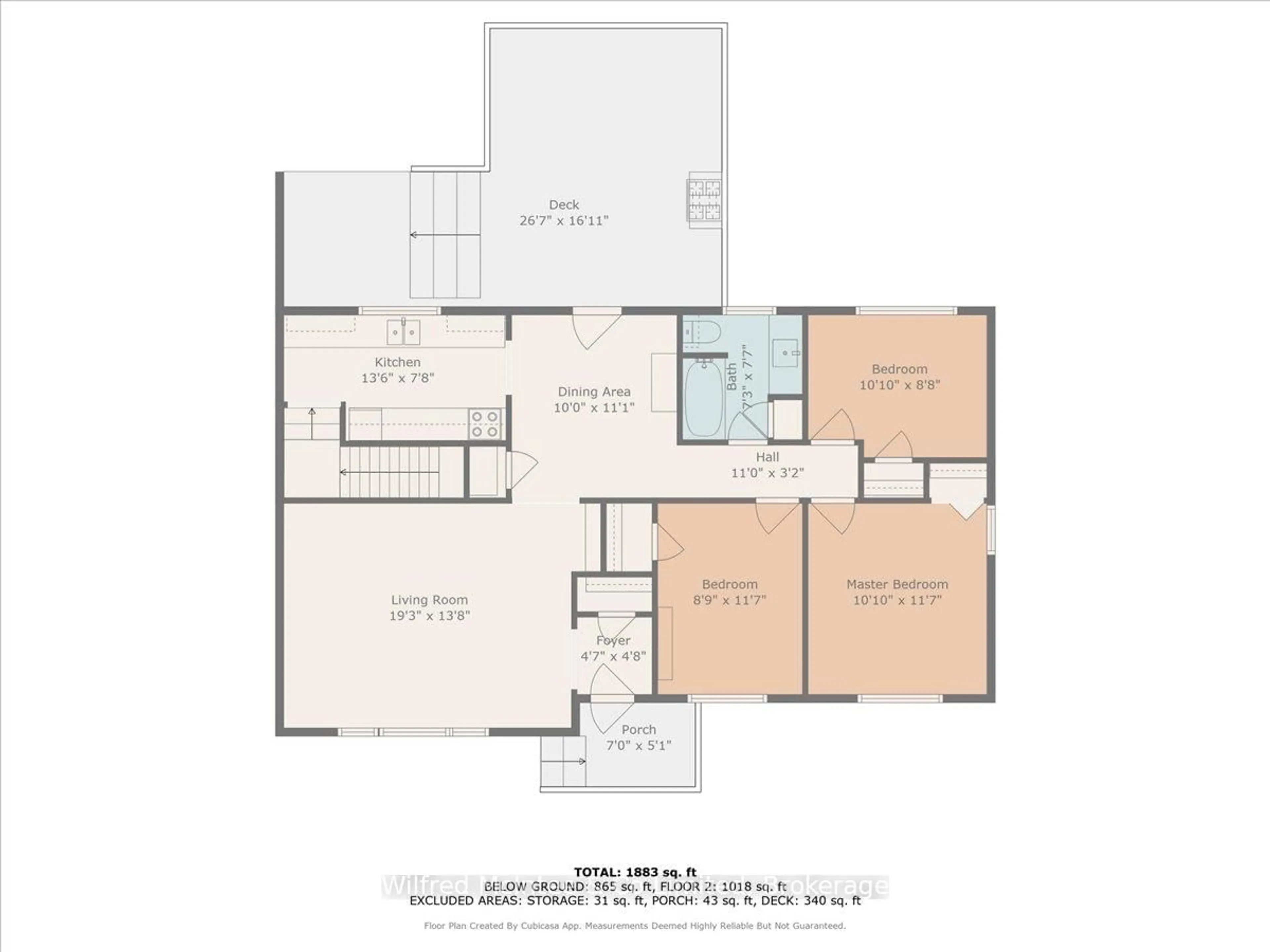 Floor plan for 257 Thomas St, Brockton Ontario N0G 2V0