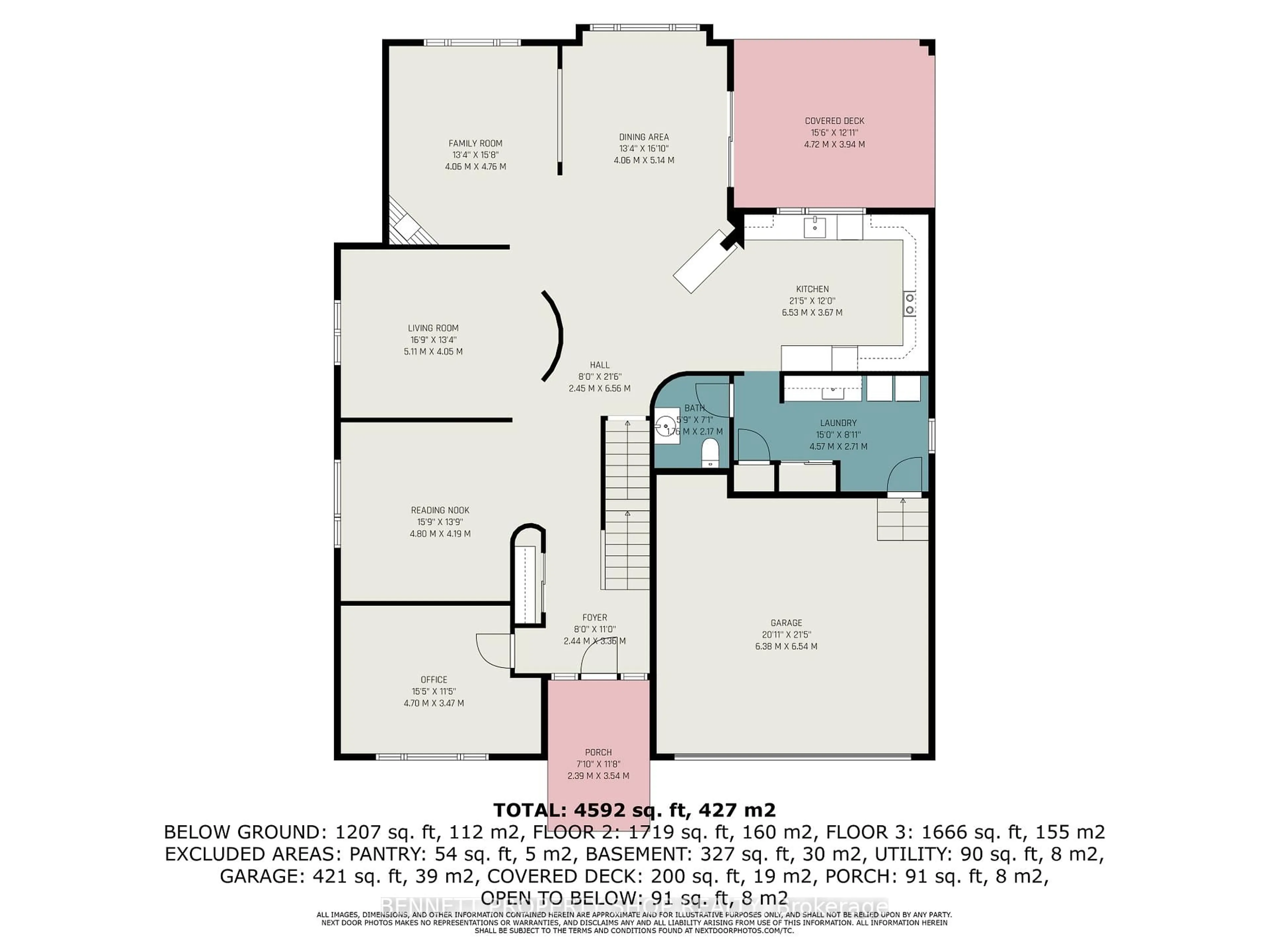 Floor plan for 1934 Lenester Ave, Ottawa Ontario K2A 1J9