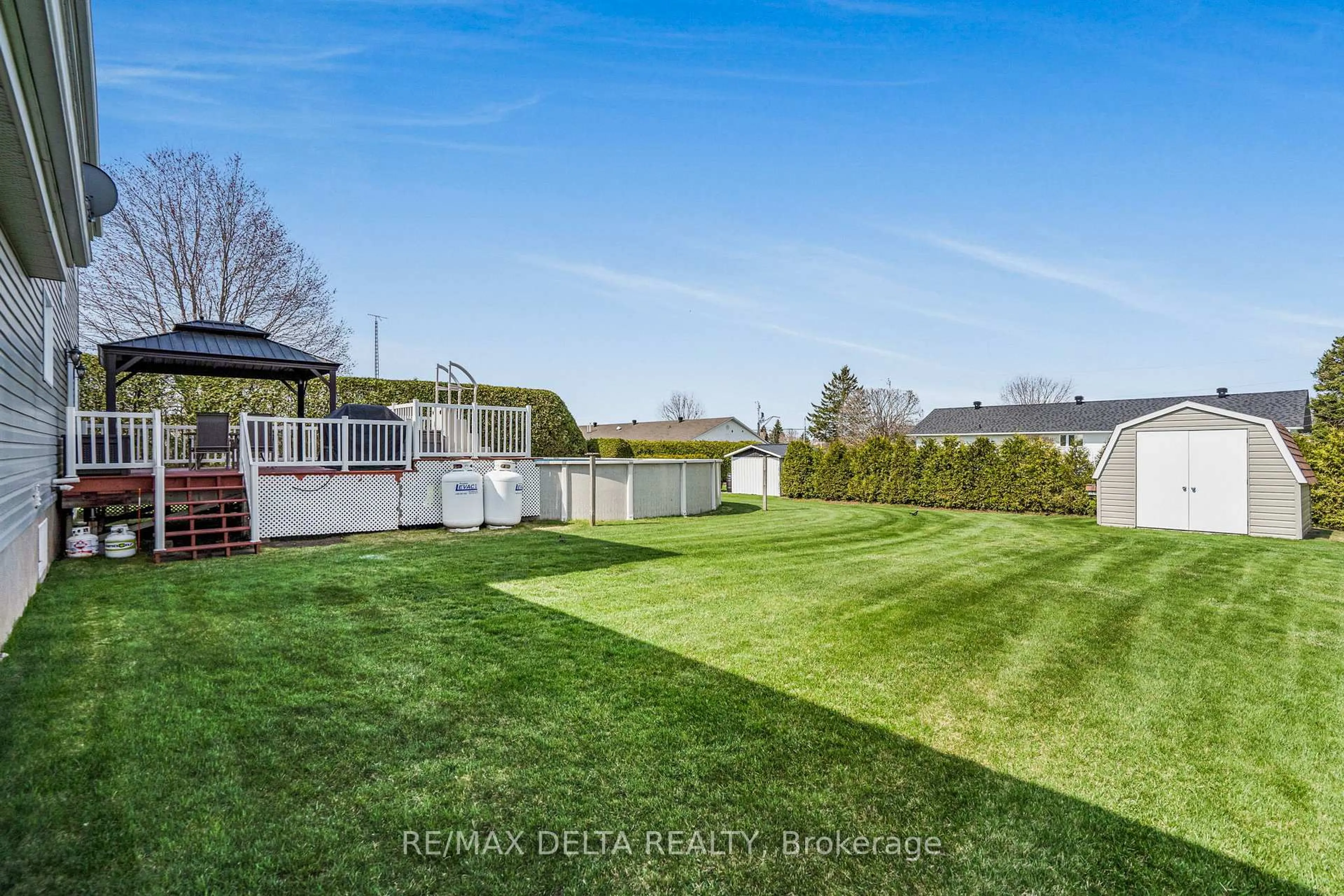 A pic from outside/outdoor area/front of a property/back of a property/a pic from drone, water/lake/river/ocean view for 2450 Bernard St, The Nation Ontario K0C 2B0