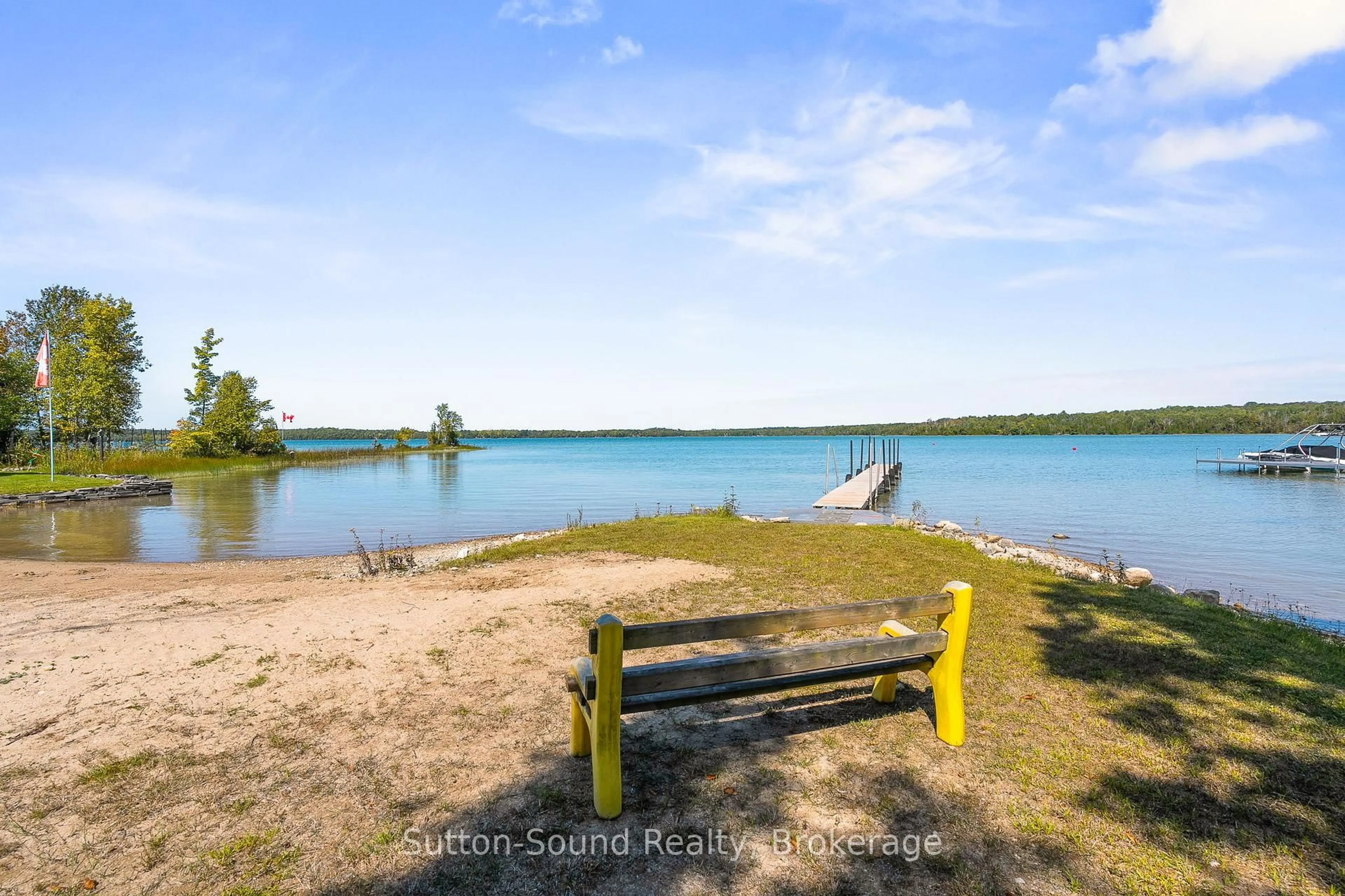 Patio, water/lake/river/ocean view for 44 Roth Dr, South Bruce Peninsula Ontario N0H 2T0