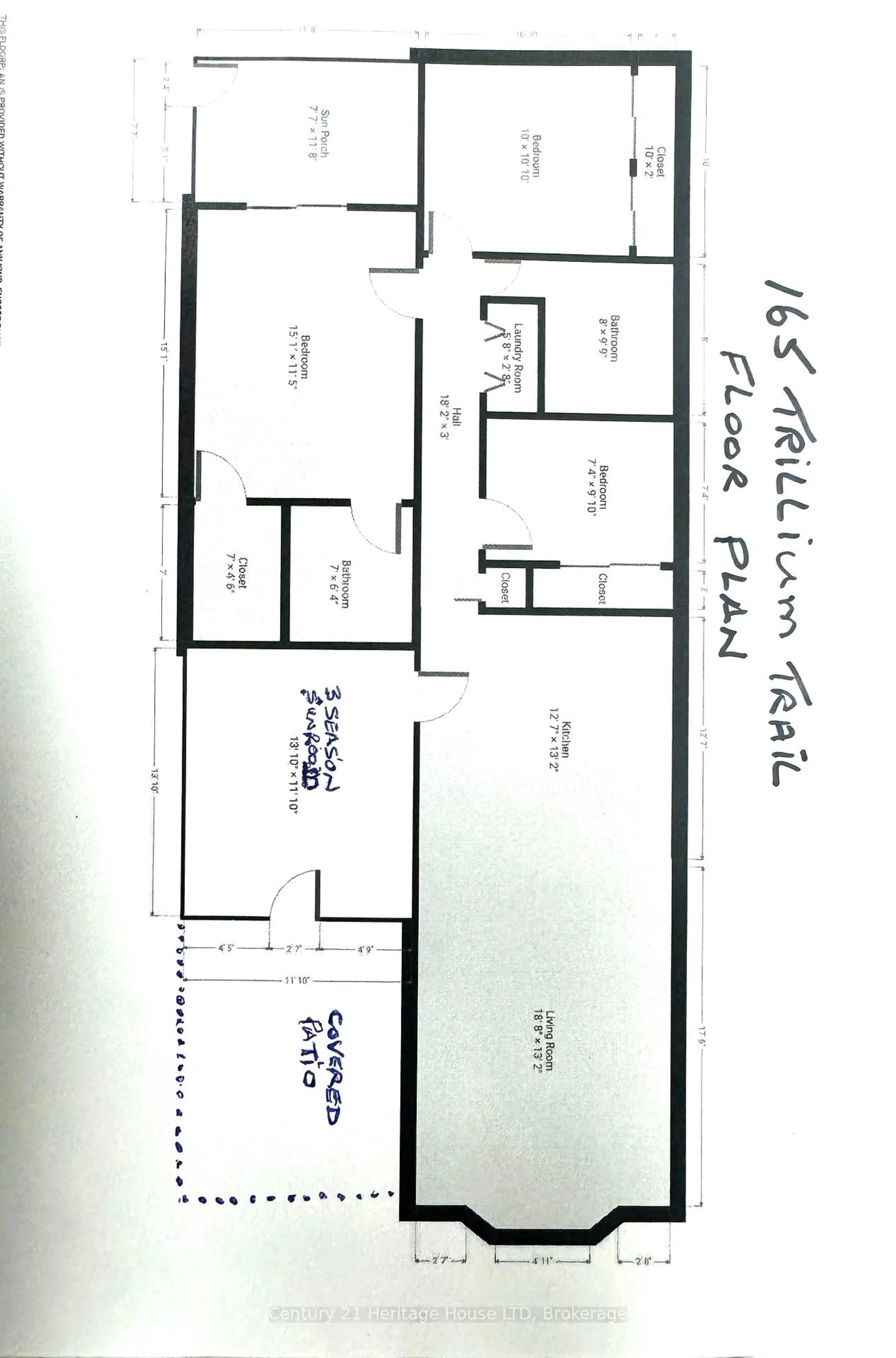 Floor plan for 3033 Townline Rd #165, Fort Erie Ontario L0S 1S1