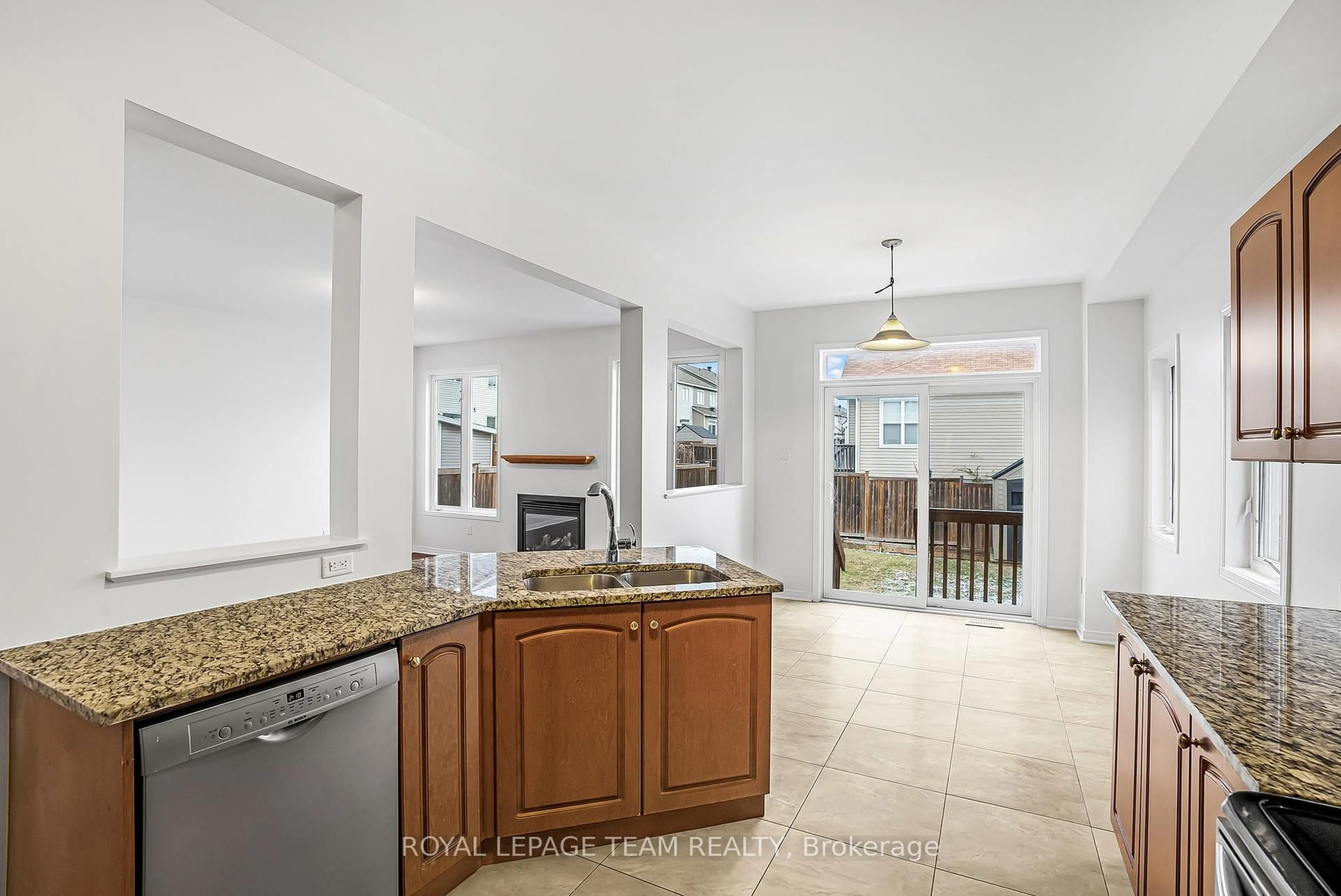 Open concept kitchen, ceramic/tile floor for 235 HUNTSVILLE Dr, Ottawa Ontario K2T 0C7