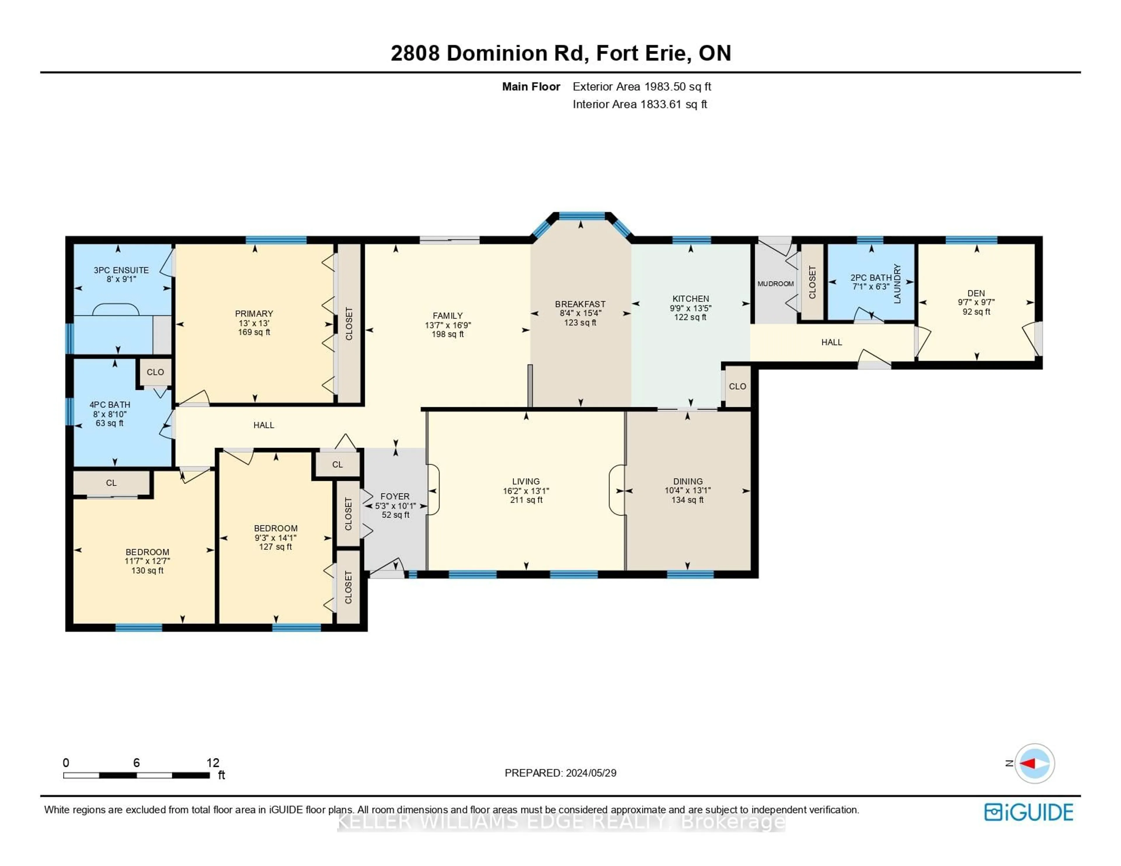 Floor plan for 2808 Dominion Rd, Fort Erie Ontario L0S 1N0