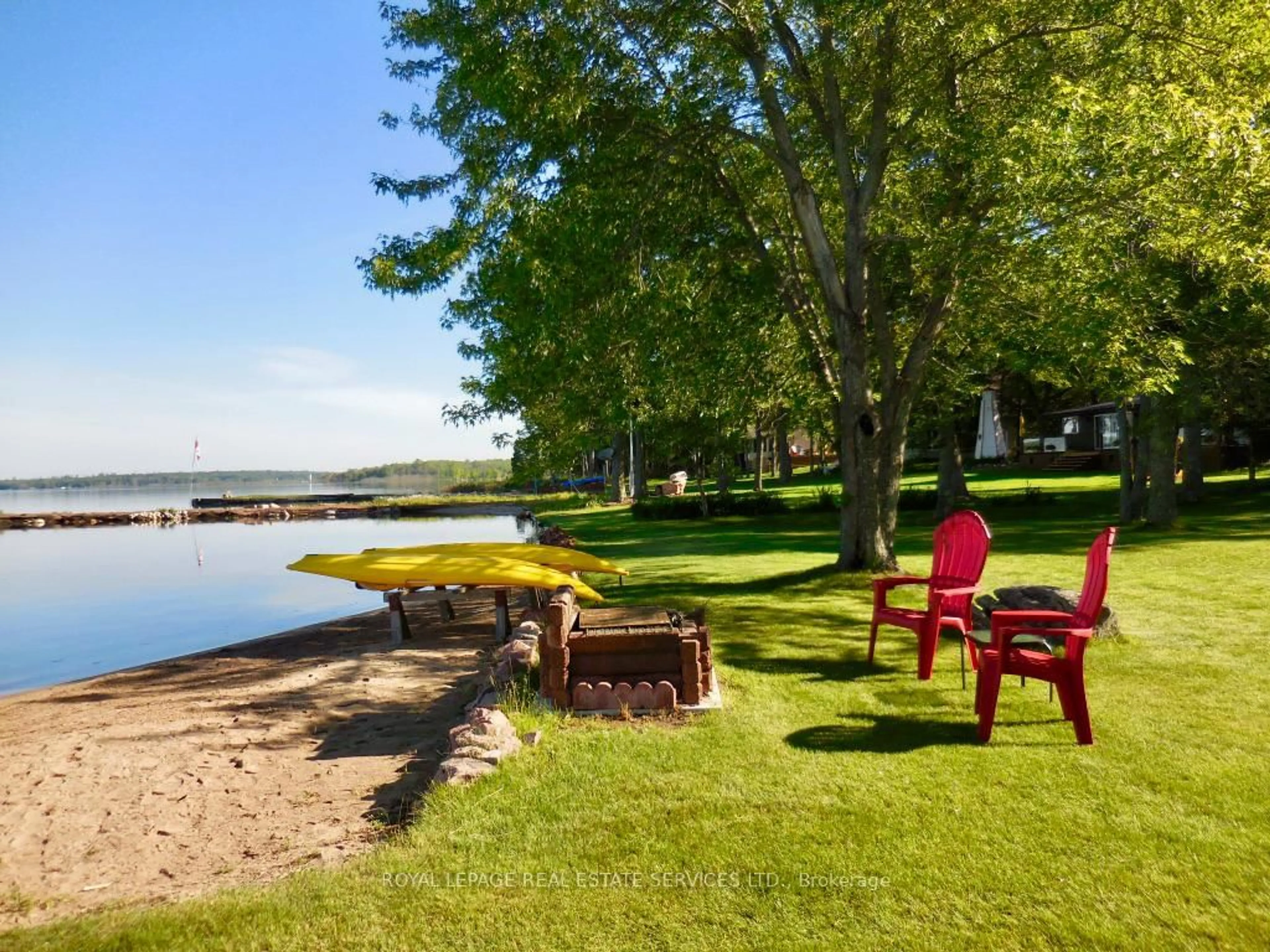 Patio, water/lake/river/ocean view for 525 Riverside Dr, St. Joseph Ontario P0R 1J0