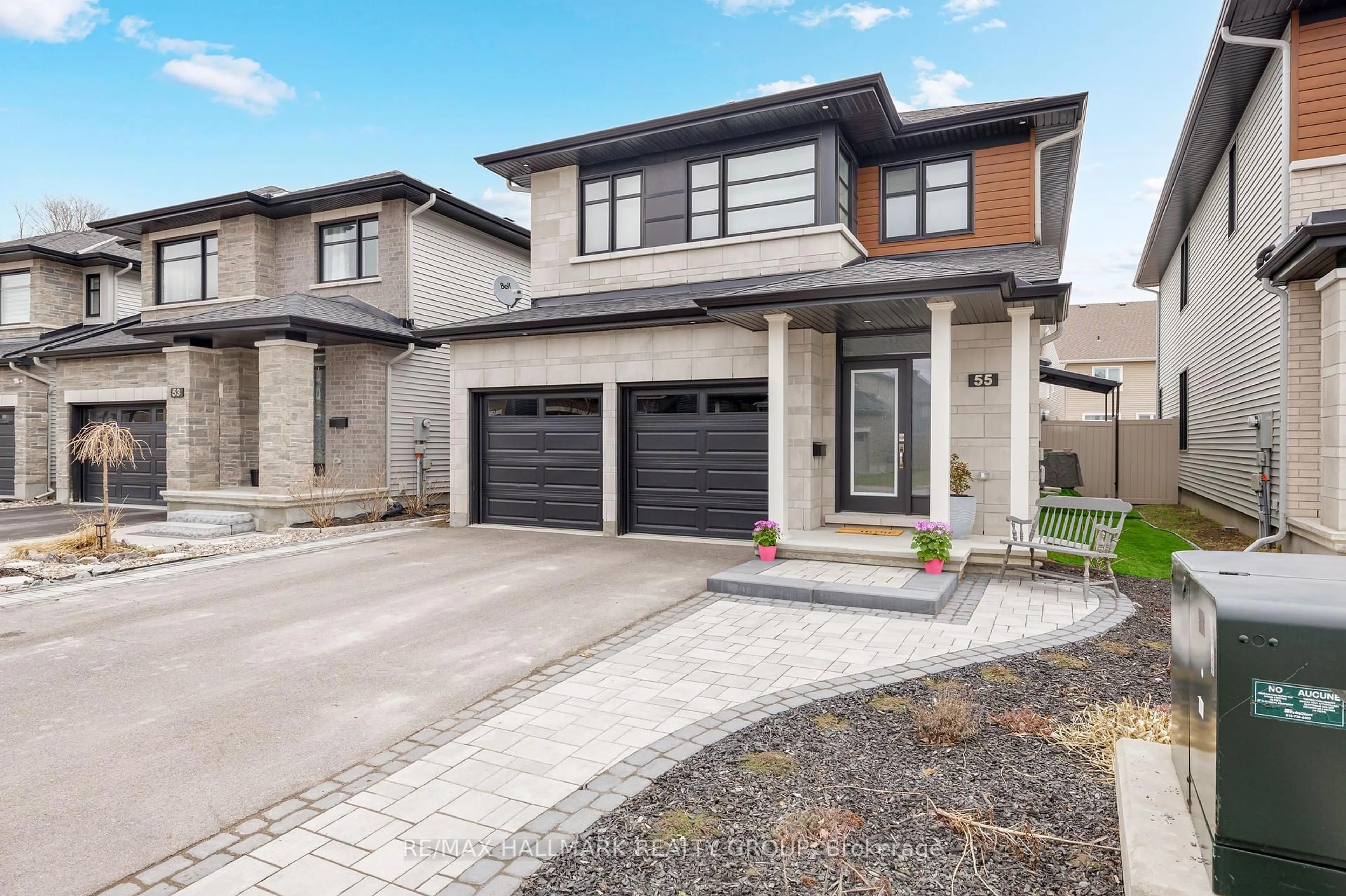 Home with brick exterior material, street for 55 Angel Hts, Stittsville Ontario K2S 2N4