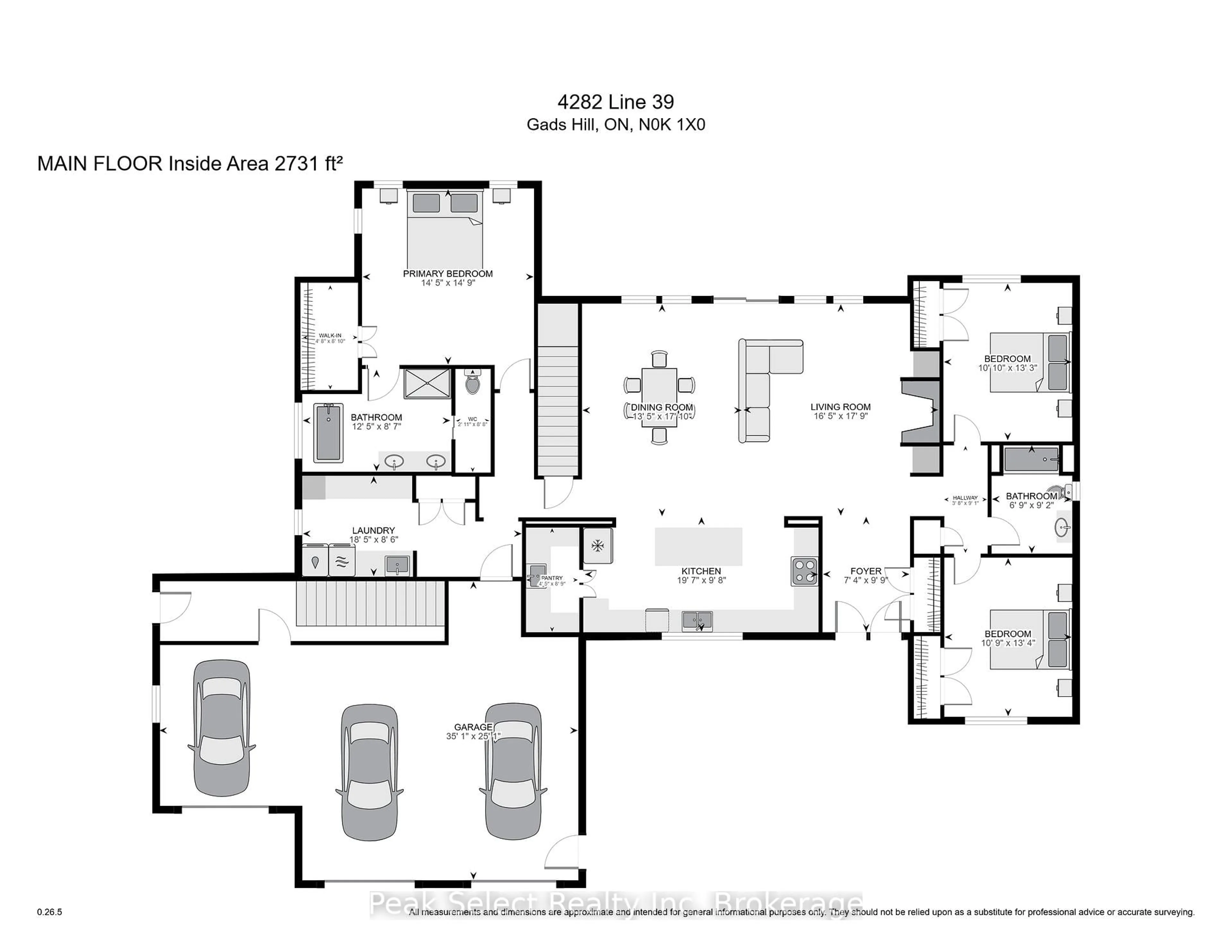 Floor plan for 4282 Line 39 Line, Perth East Ontario N0K 1X0
