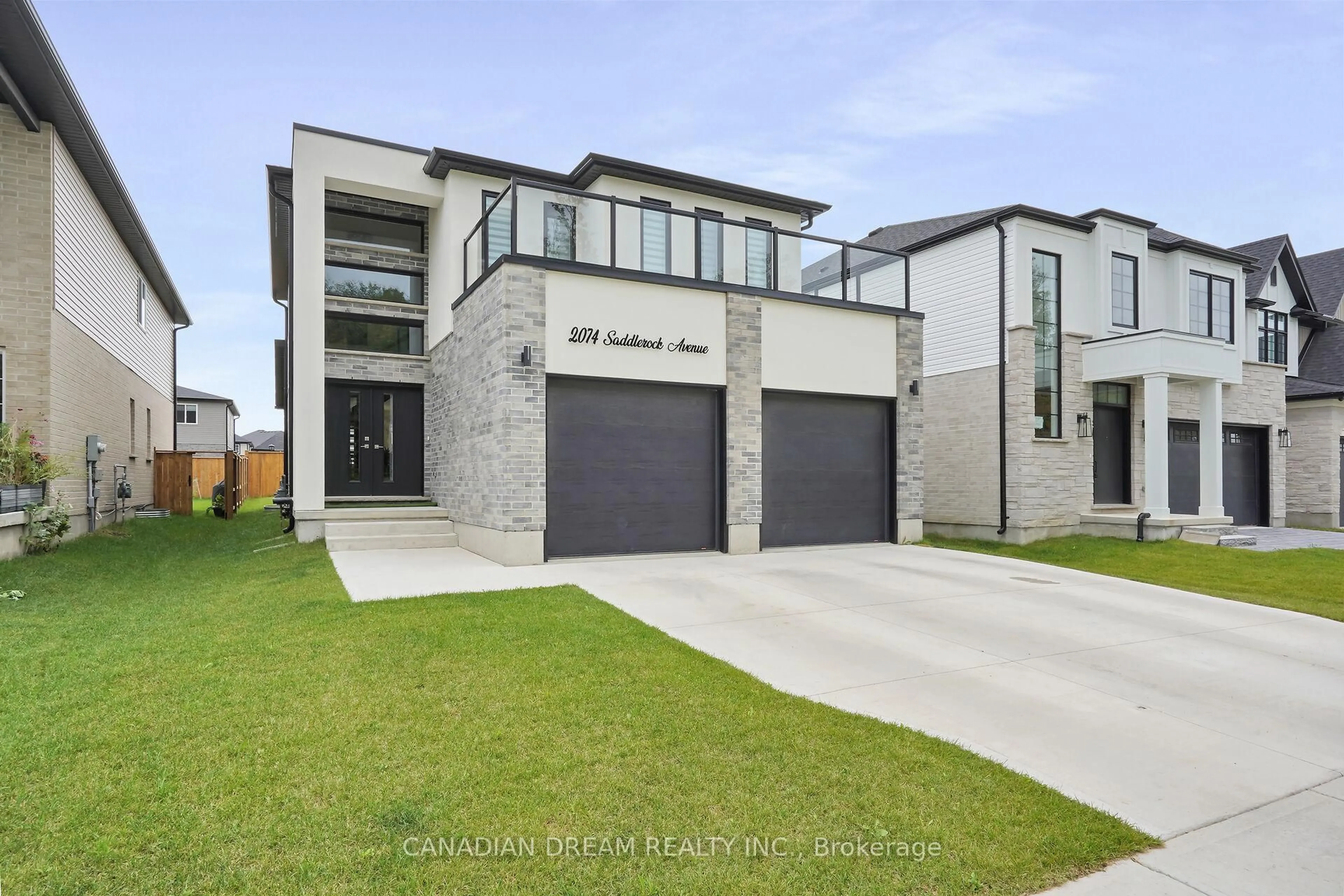 Home with brick exterior material, street for 2074 Saddlerock Ave, London North Ontario N6G 3W3