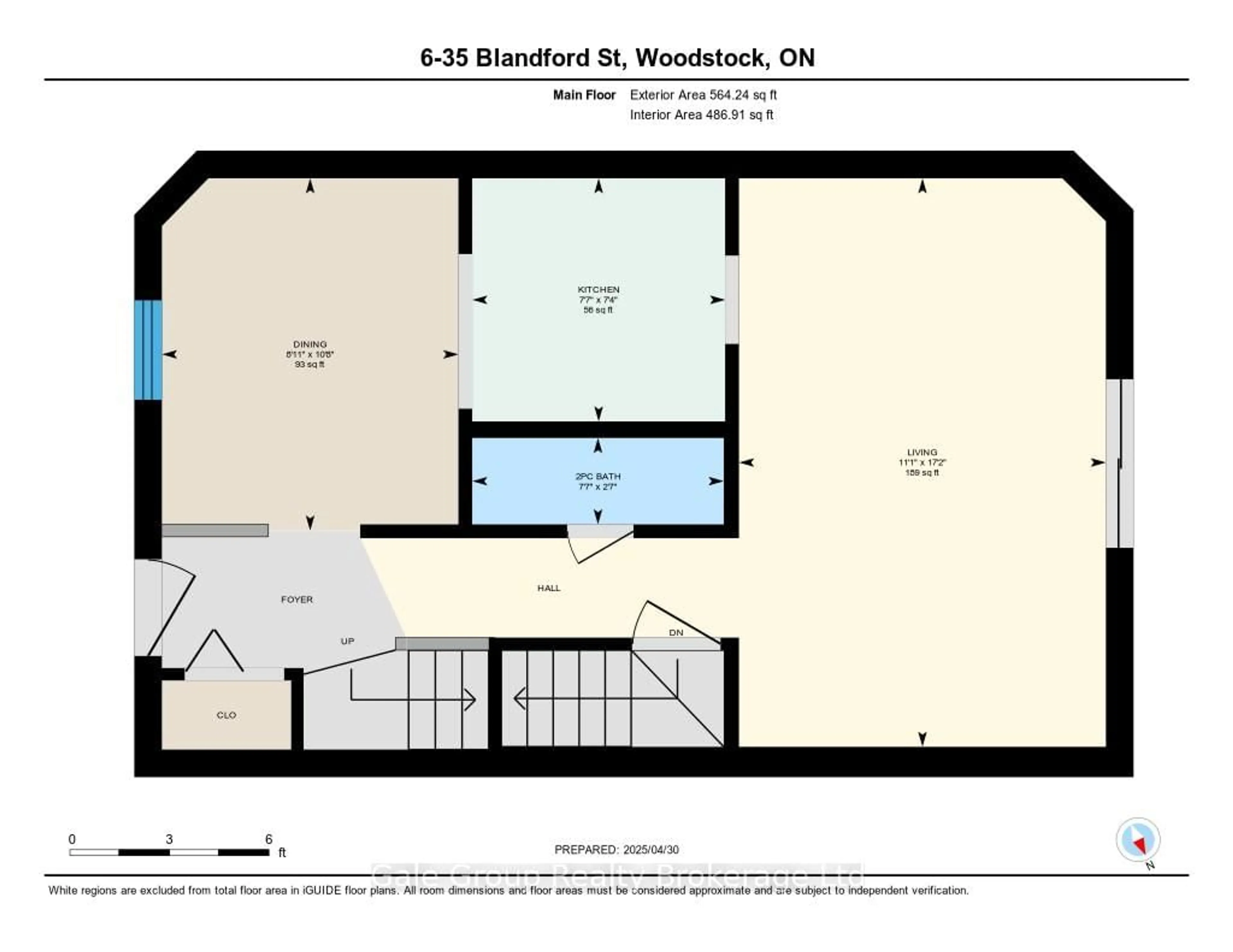 Floor plan for 35 Blandford St #6, Woodstock Ontario N4S 7H7