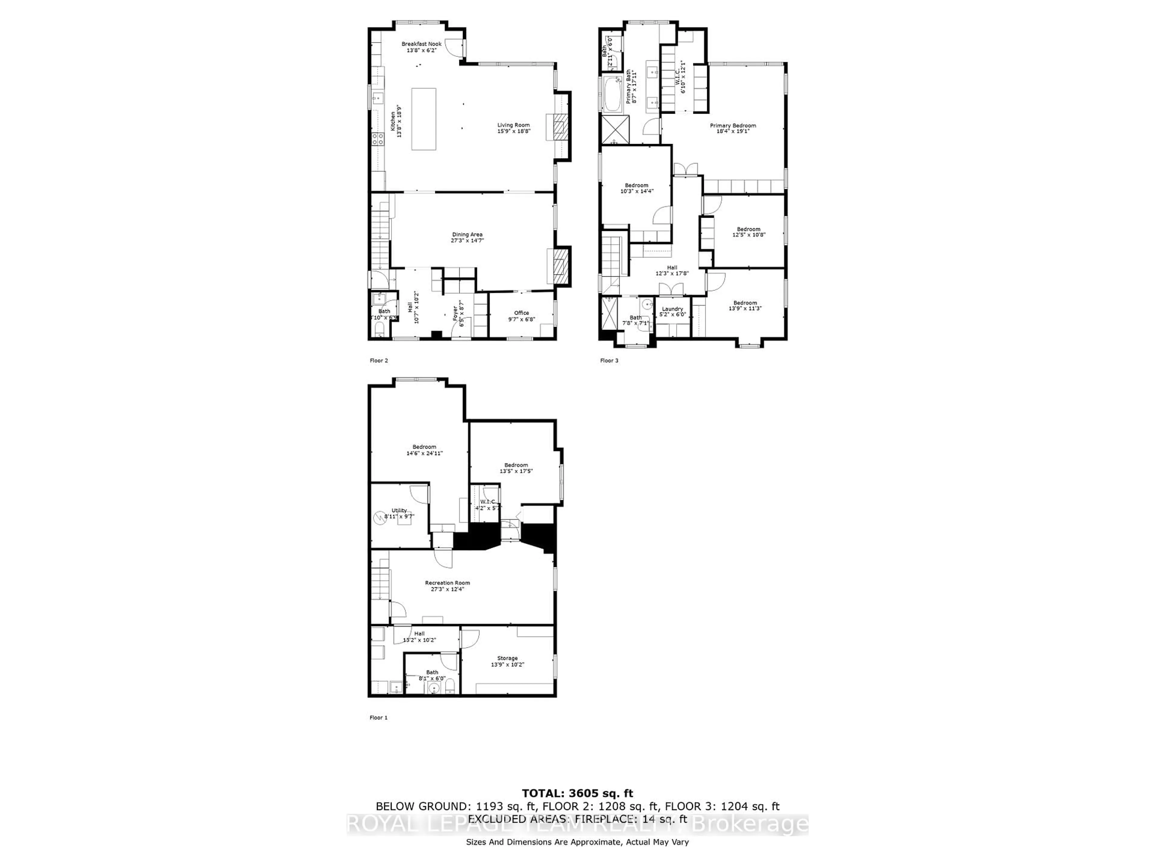 Floor plan for 202 Faraday St, Ottawa Ontario K1Y 3M6
