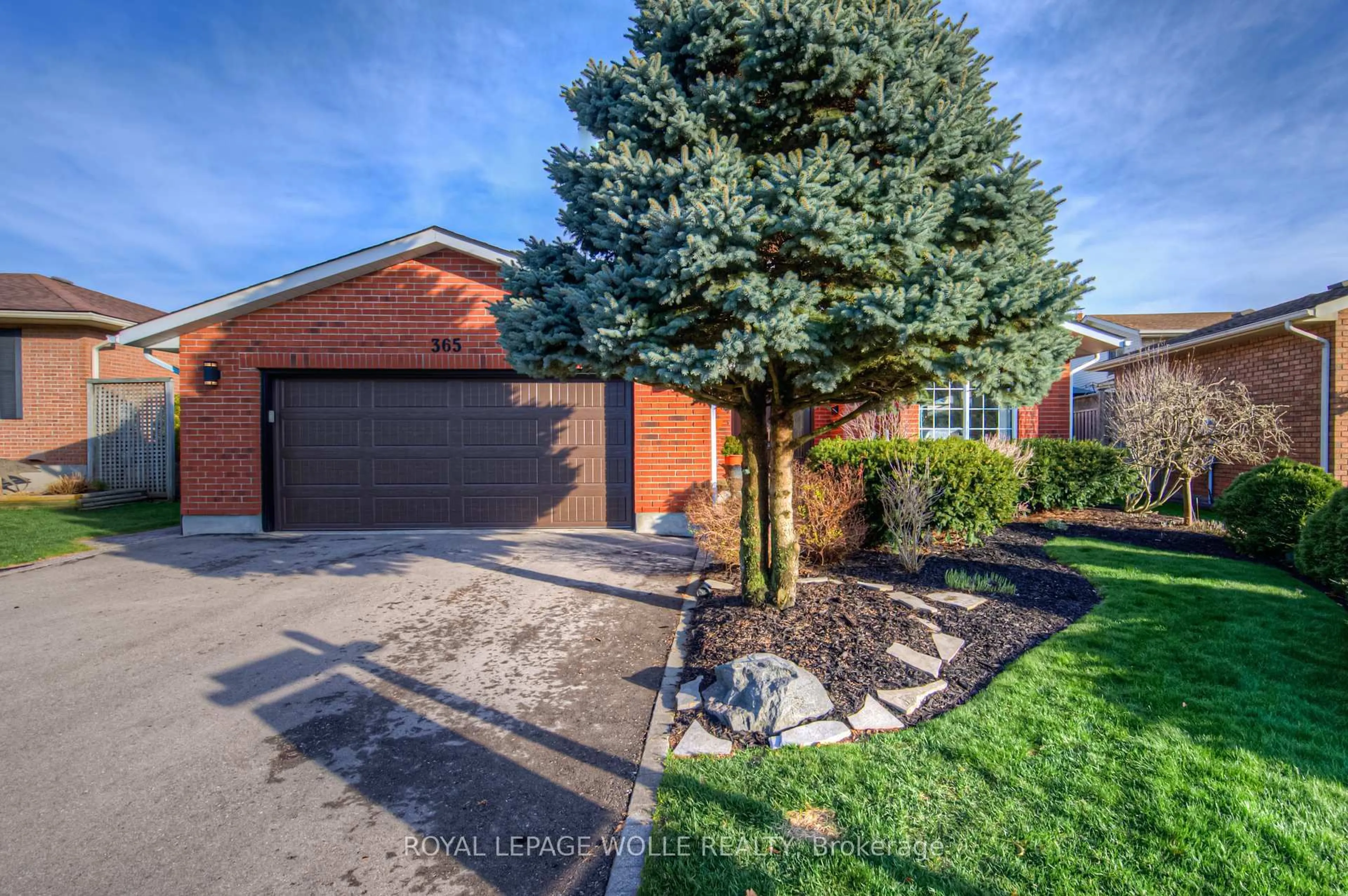 Home with brick exterior material, street for 365 Twinflower Cres, Waterloo Ontario N2V 1X3
