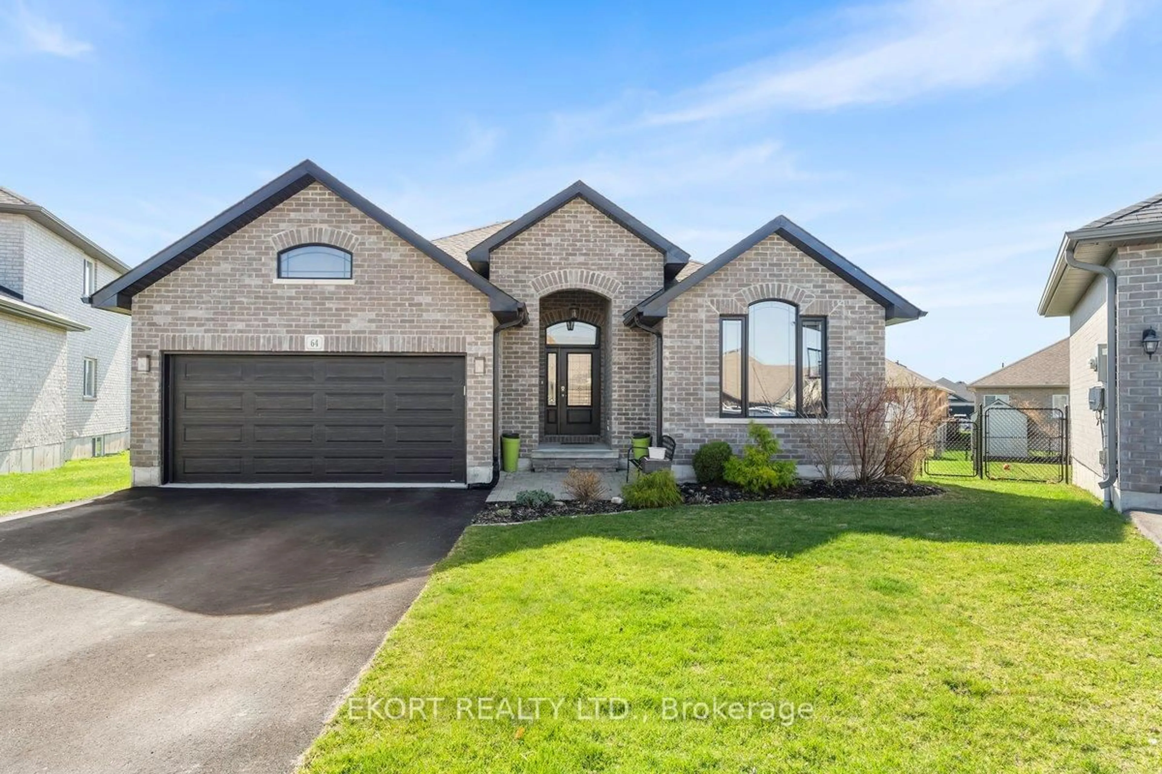 Home with brick exterior material, street for 64 Farmington Cres, Belleville Ontario K8N 0J8