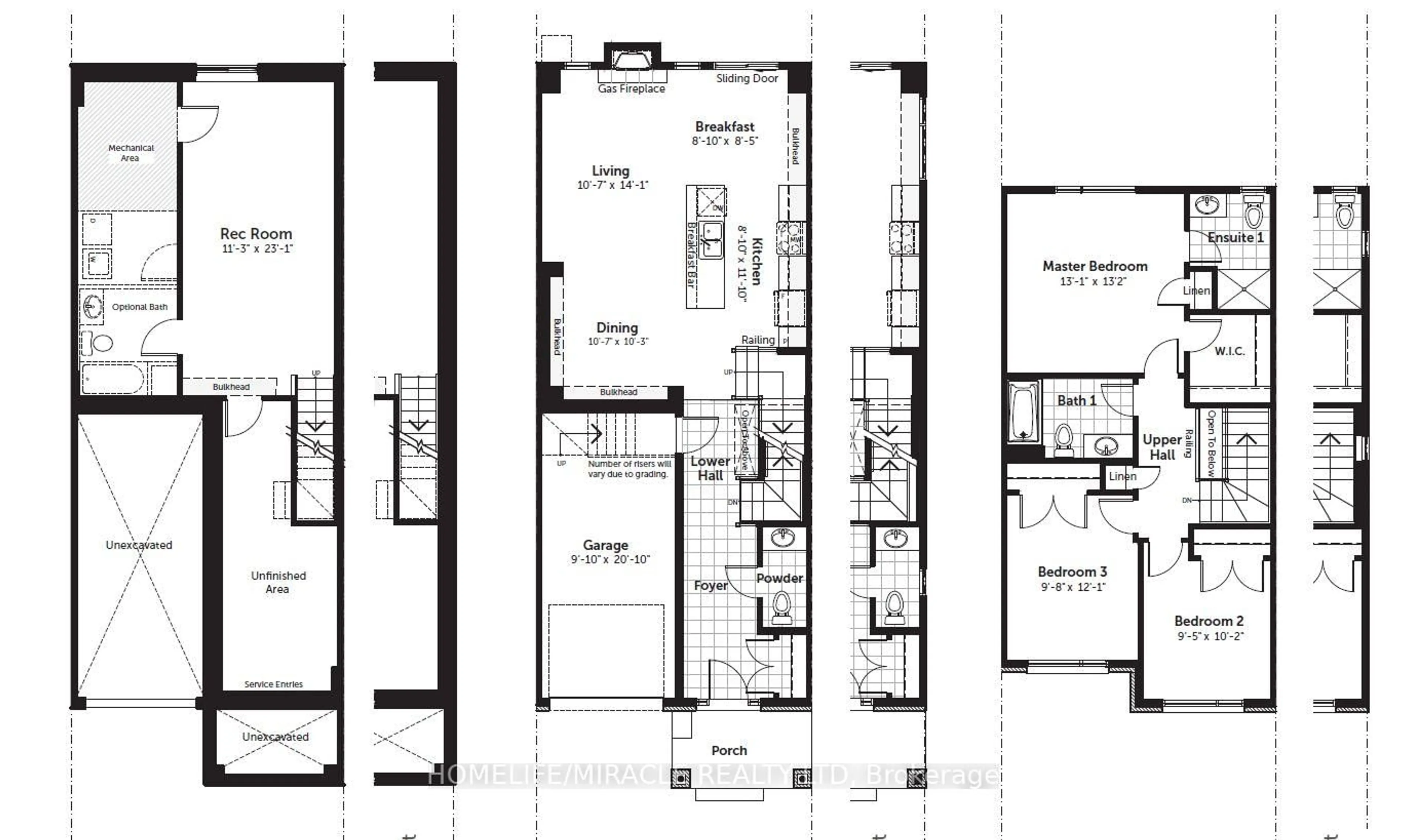 Floor plan for 809 Mochi Circ, Ottawa Ontario K2J 6Y9