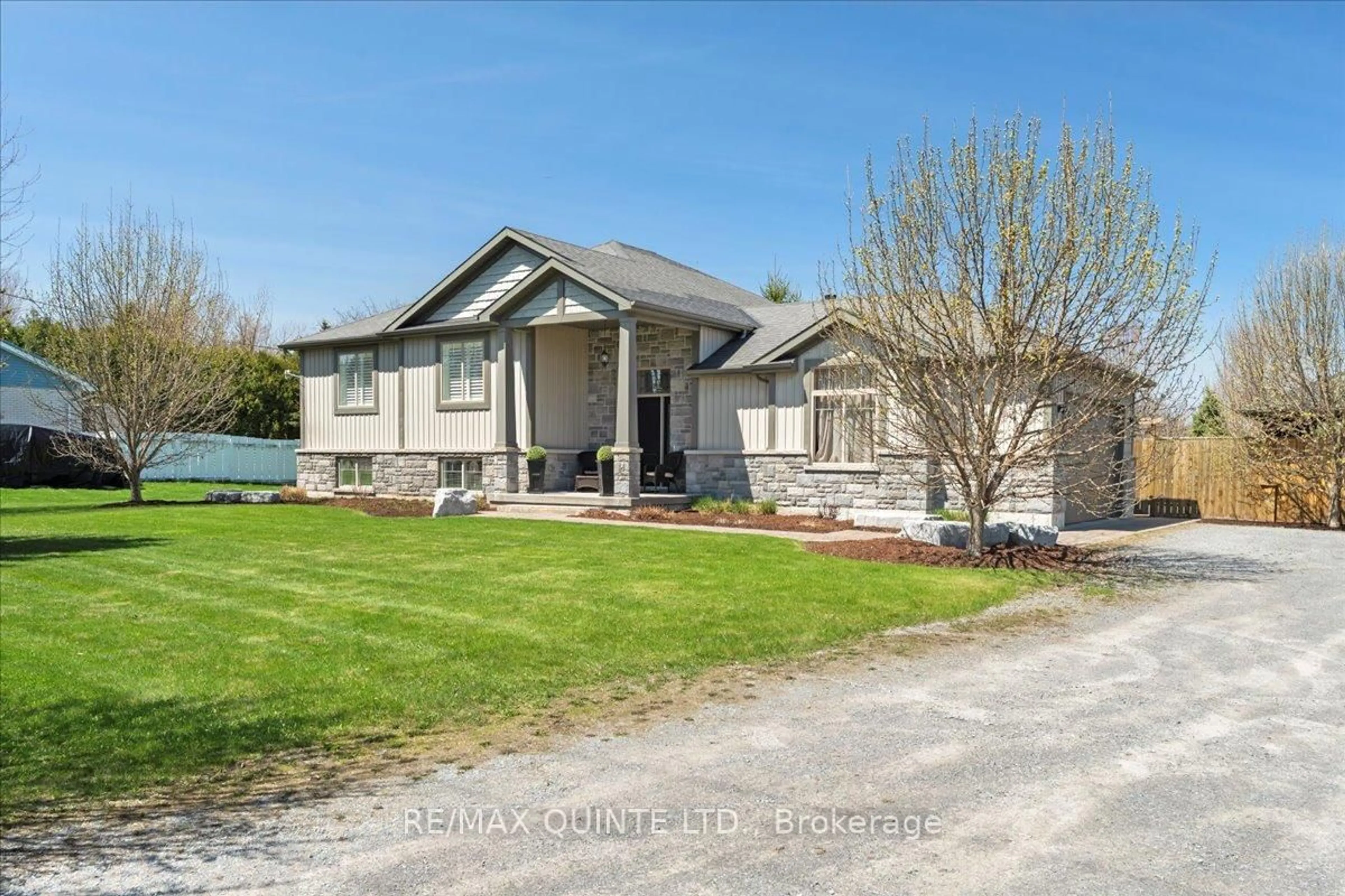 A pic from outside/outdoor area/front of a property/back of a property/a pic from drone, street for 1595 Old Highway 2 N/A, Quinte West Ontario K8N 4Z2