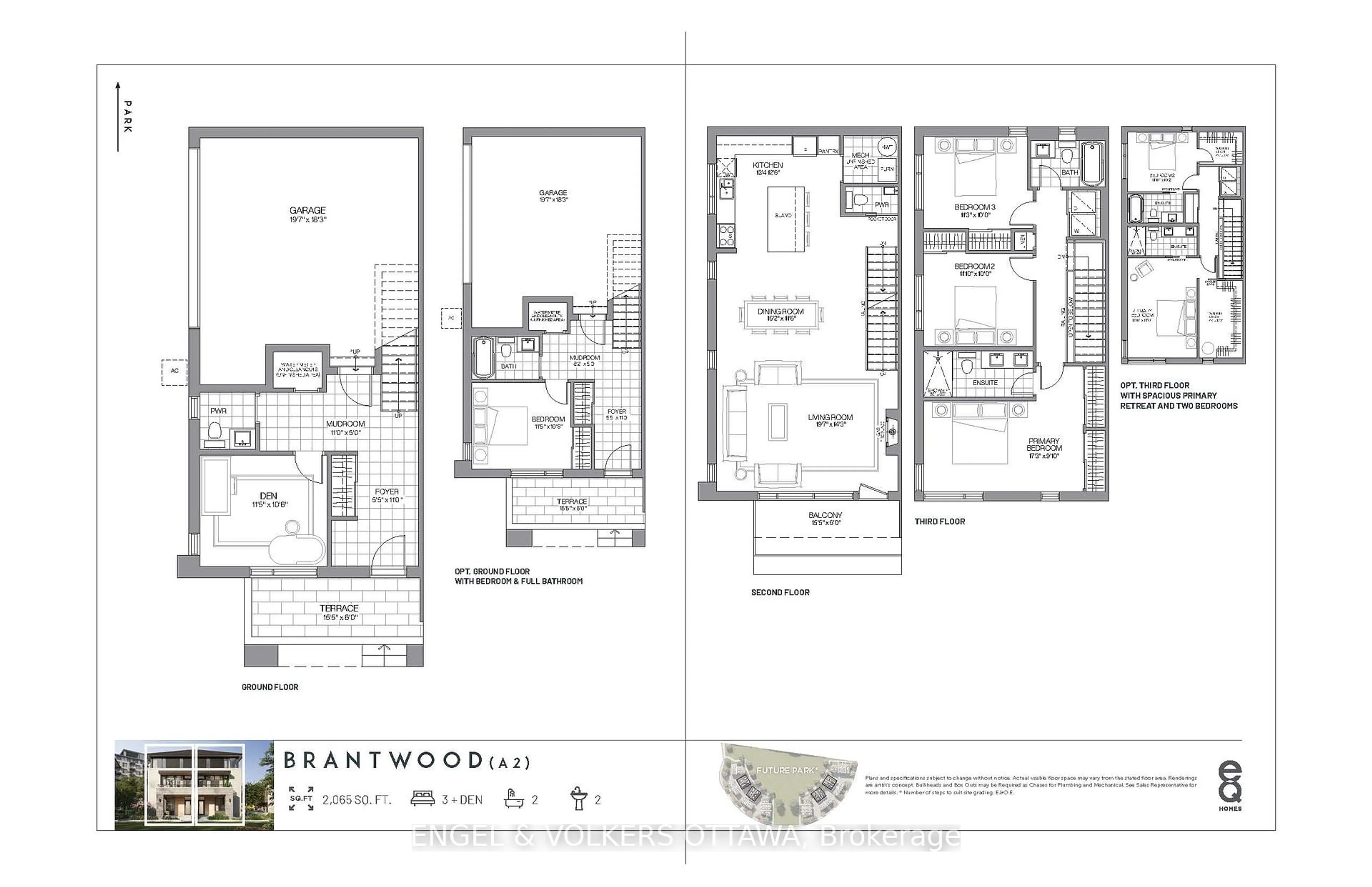 Floor plan for T4-07 Lot N/A, Ottawa Ontario K1S 5H3